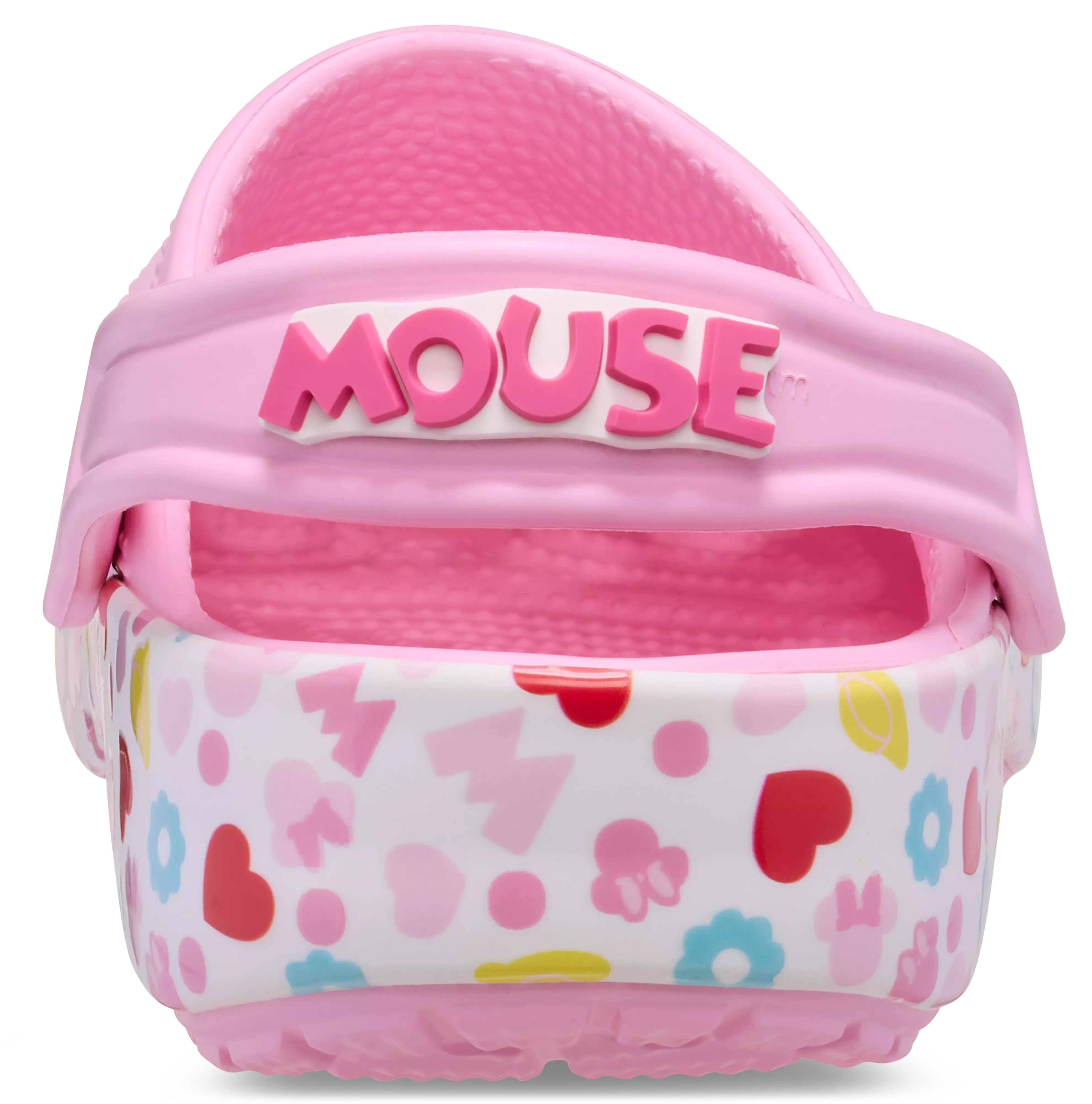Crocs Classic Mickey and Friends "Minnie" Toddler Girls' Clog - WHITE/PINK