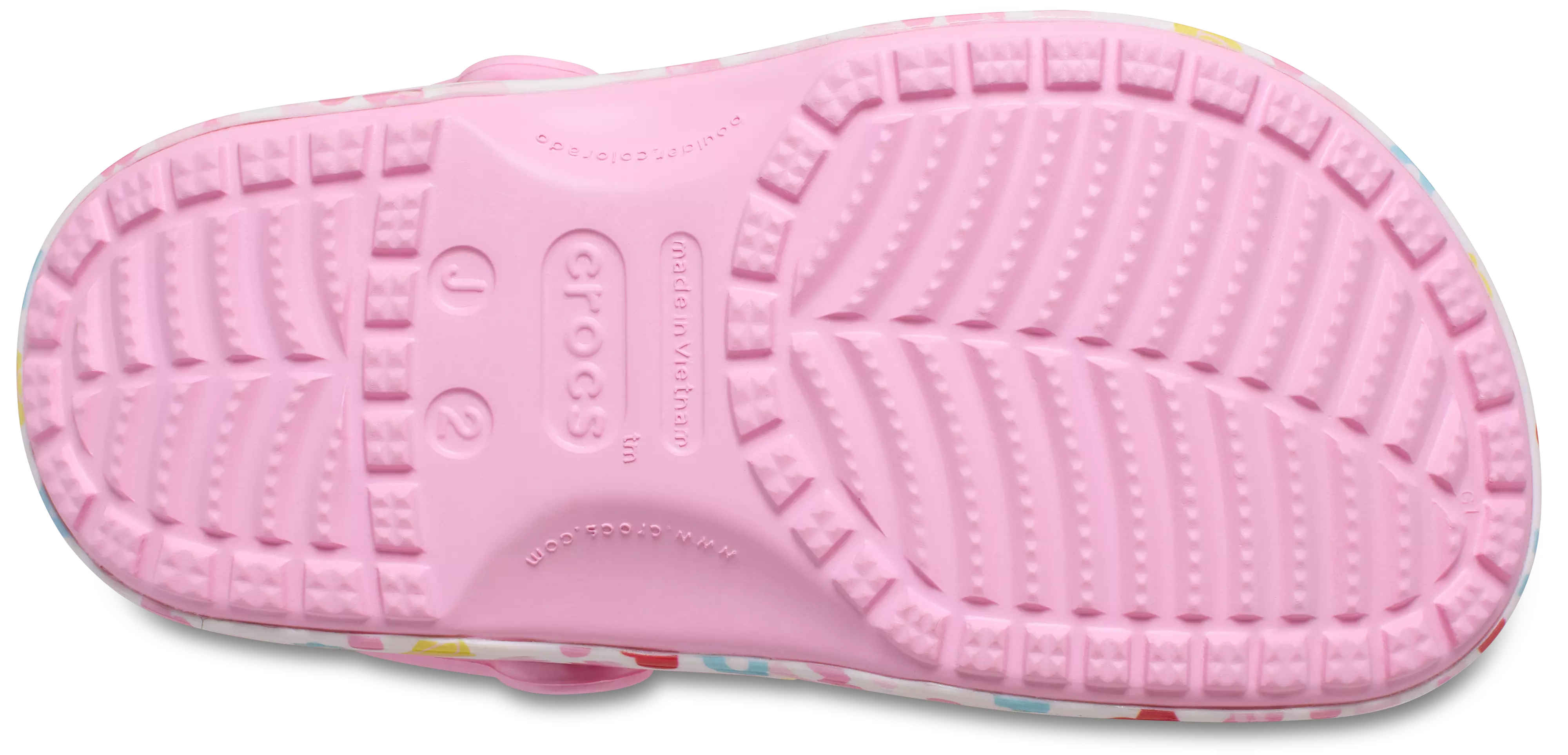 Crocs Classic Mickey and Friends "Minnie" Toddler Girls' Clog - WHITE/PINK