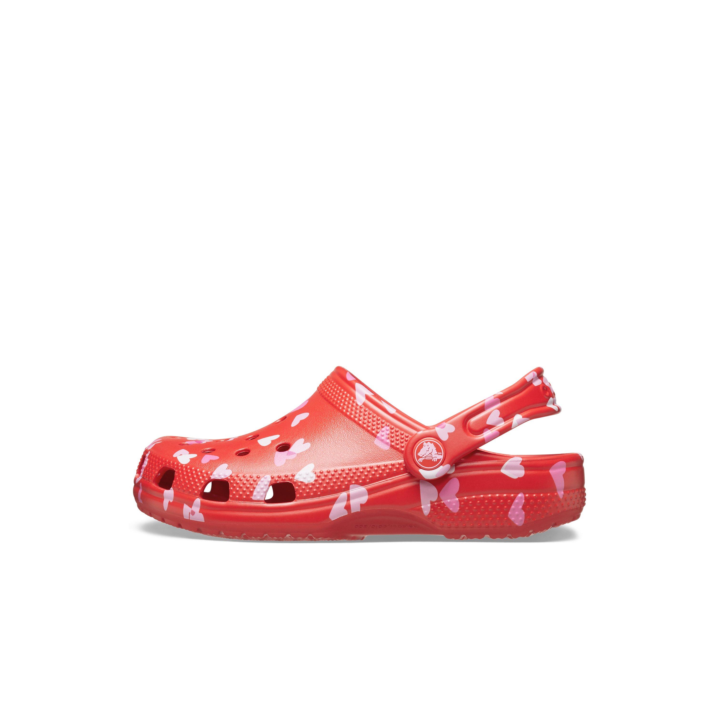 Crocs Classic Preschool Girls' "Valentine's Day Red" Clog