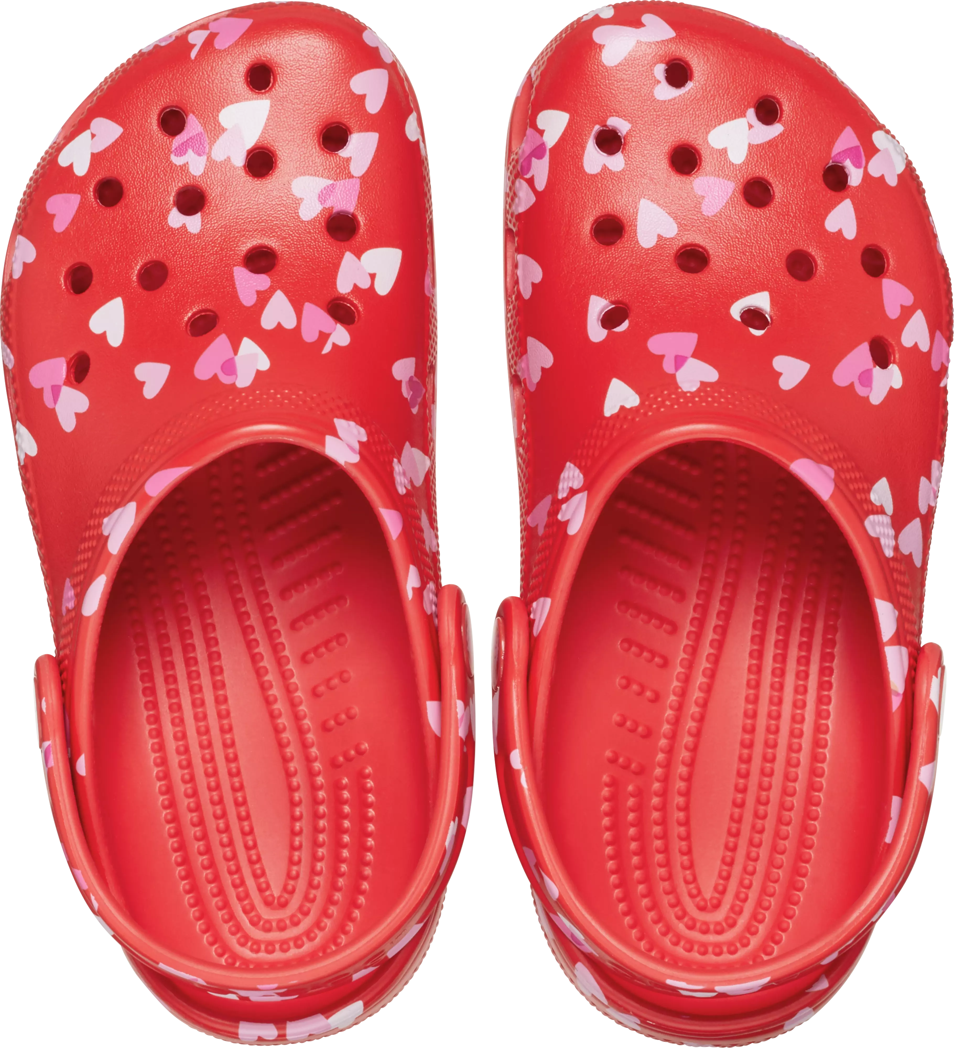 Crocs Classic "Valentine's Day Red" Preschool Girls' Clog - RED/PINK