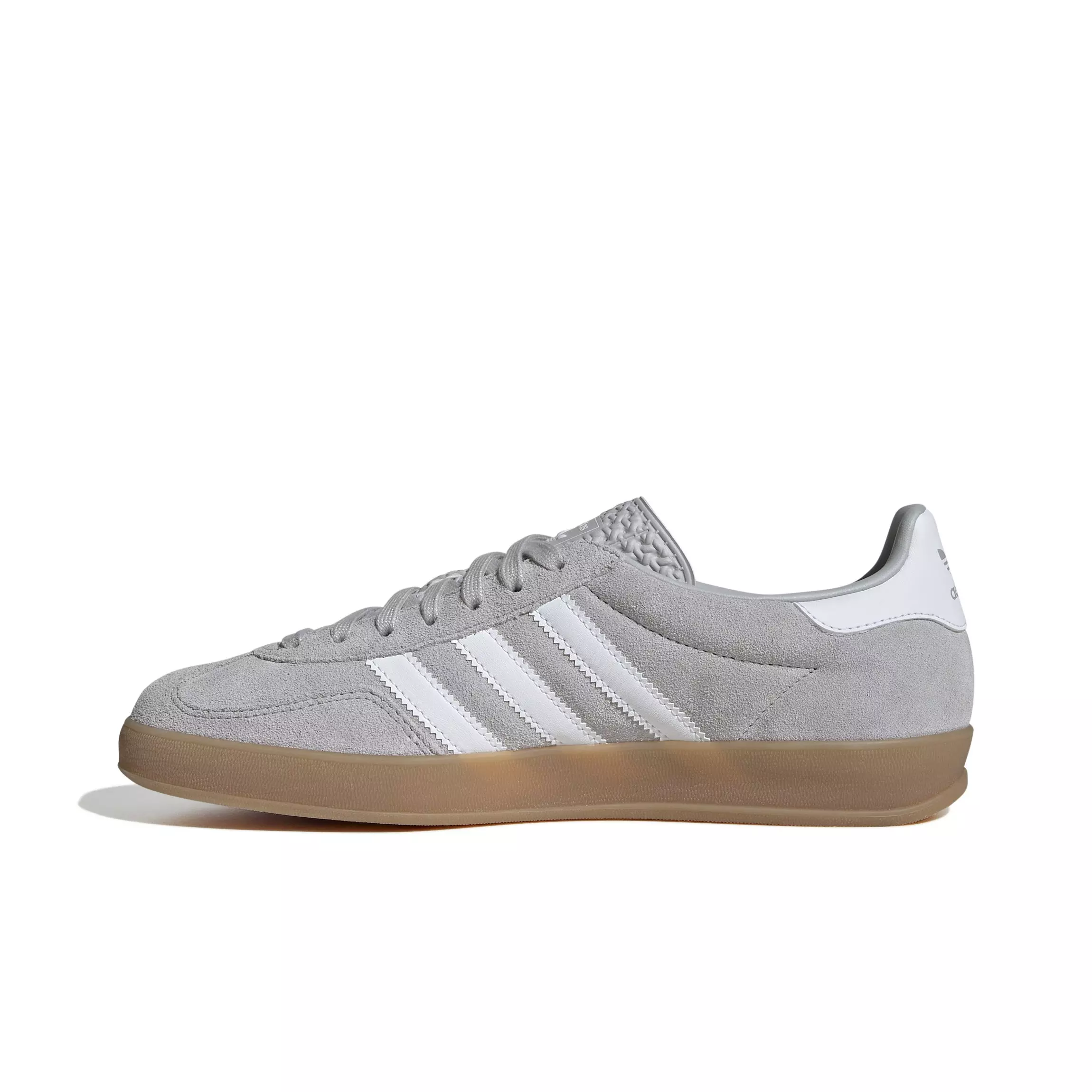 adidas Originals Gazelle "Grey Two/Ftwr White/Gold Metallic" Men's Shoe - GREY/WHITE