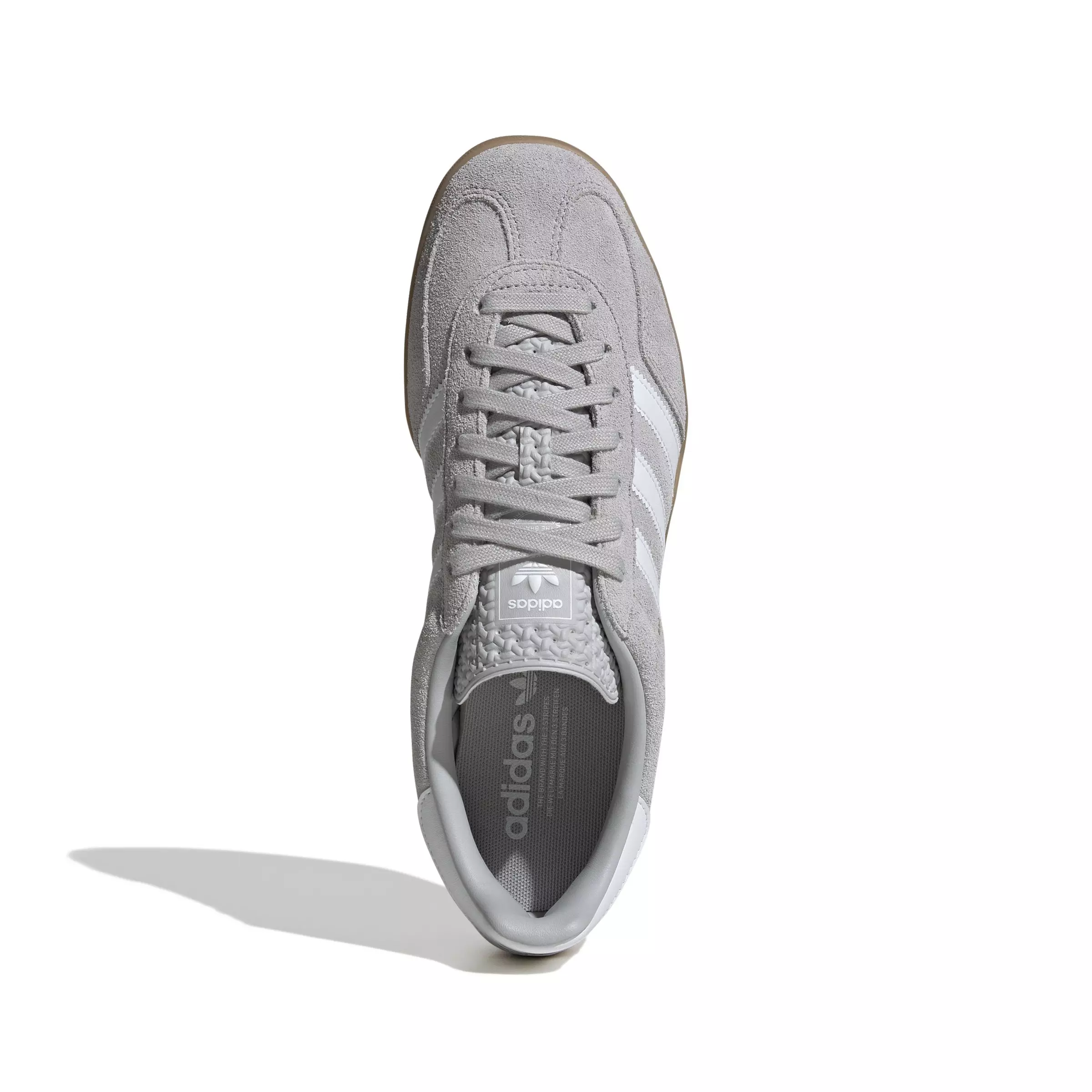 adidas Originals Gazelle "Grey Two/Ftwr White/Gold Metallic" Men's Shoe - GREY/WHITE