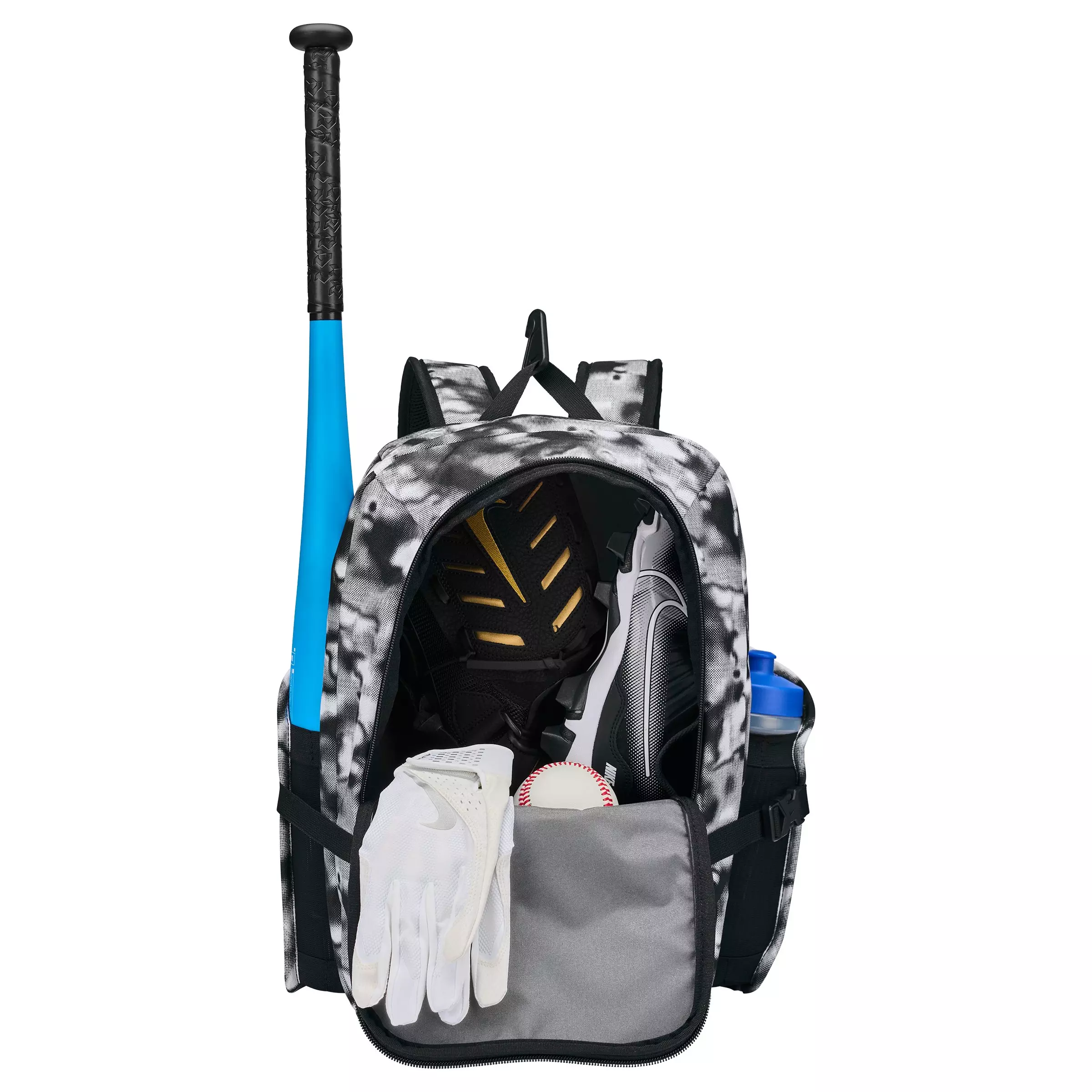 Nike Youth Diamond Select Bat Backpack - Black/White - BLACK/WHITE
