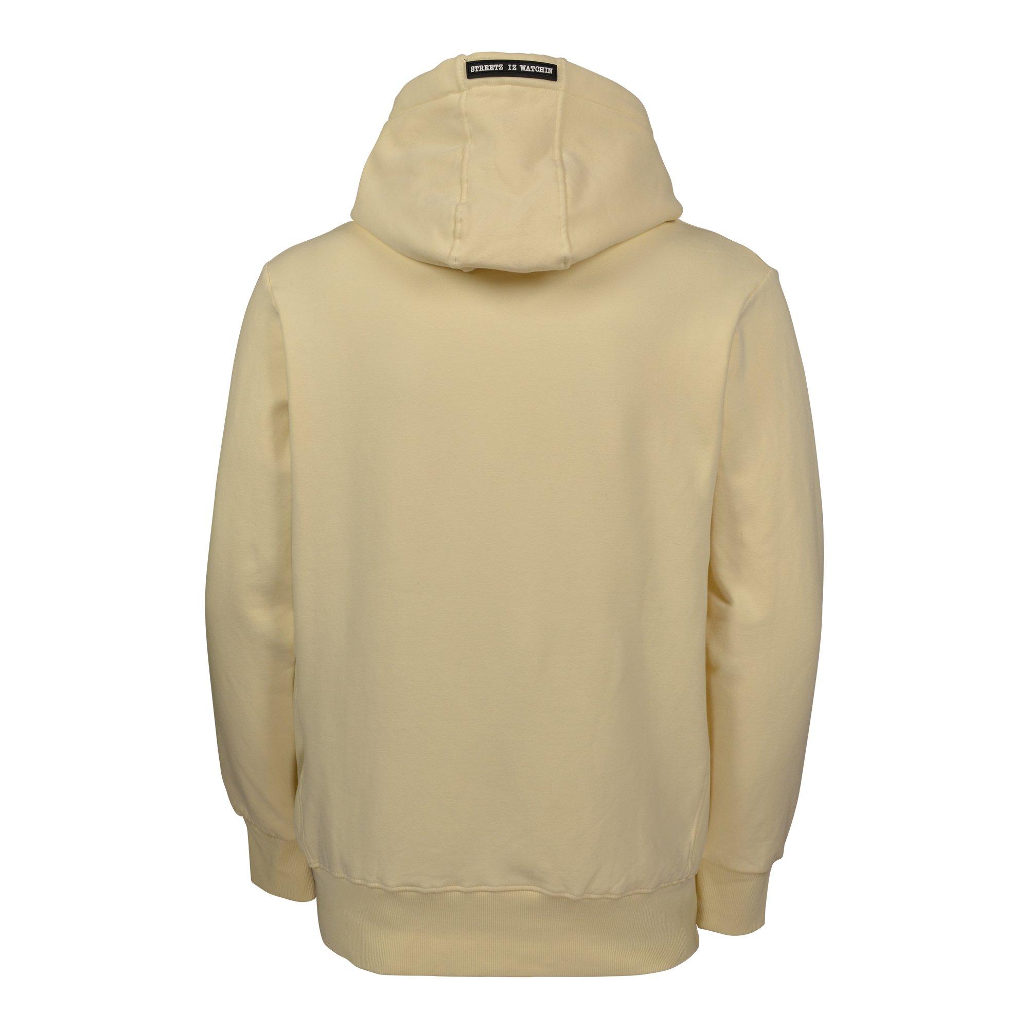 Streetz Iz Watchin Men's Money Schemin Hoodie - Cream - CREAM Thumbnail View 2