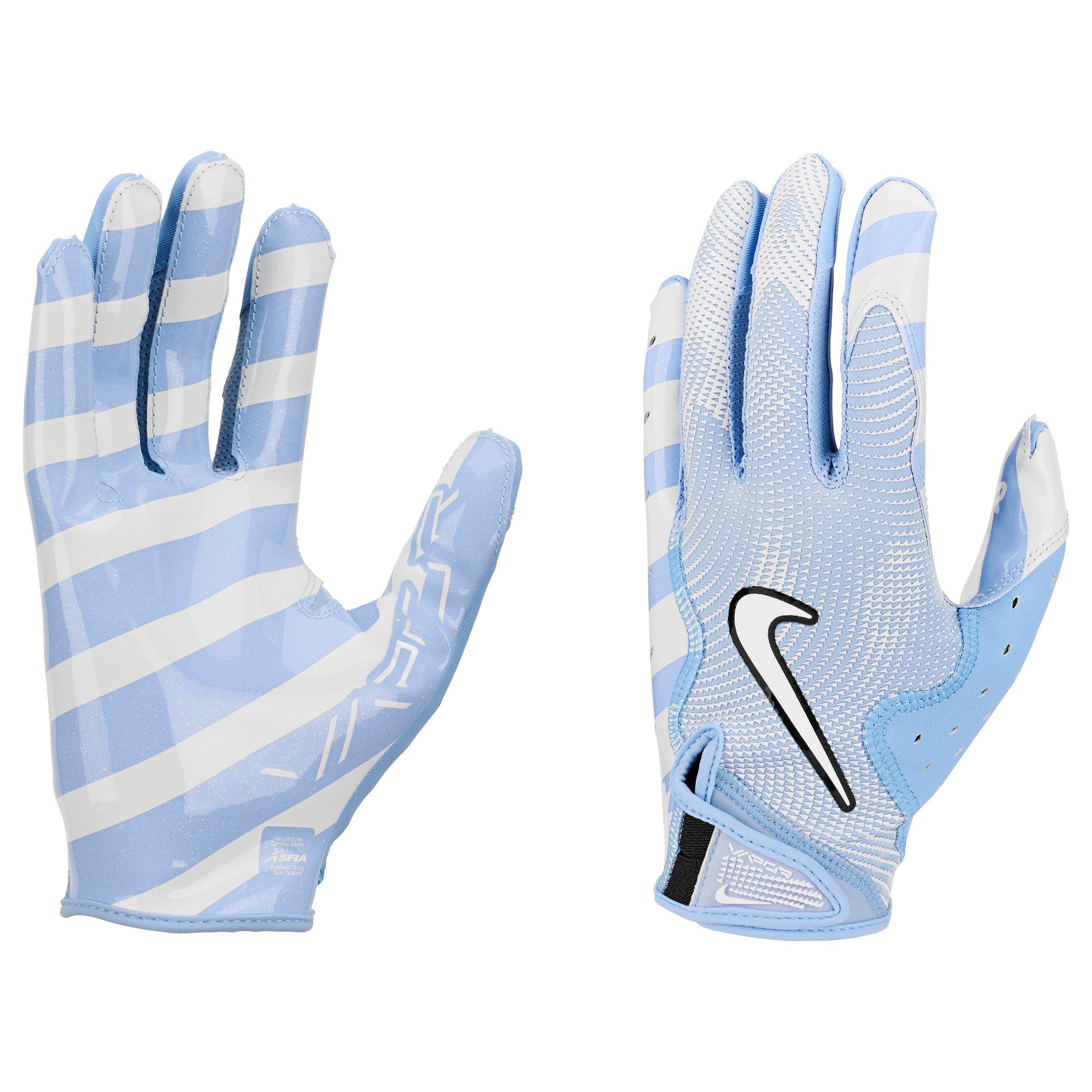Nike Vapor Jet 8.0 Energy Aluminum Football Receiver Gloves - LT BLUE/WHITE Thumbnail View 3