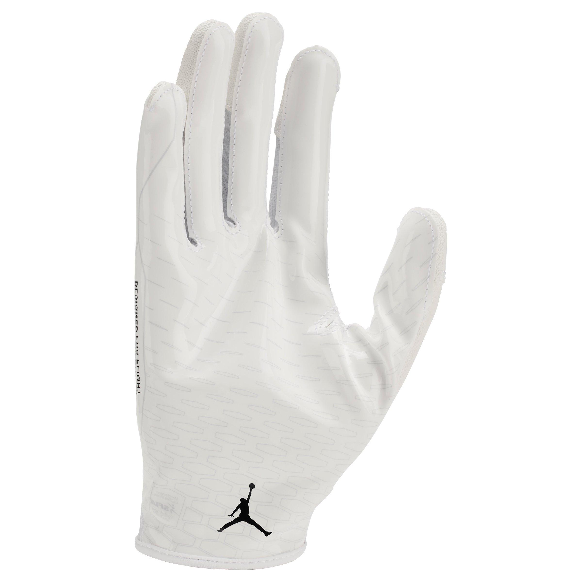 Jordan Fly Lock 2.0 Football Receiver Glove - White/Black - WHITE/BLACK Thumbnail View 2
