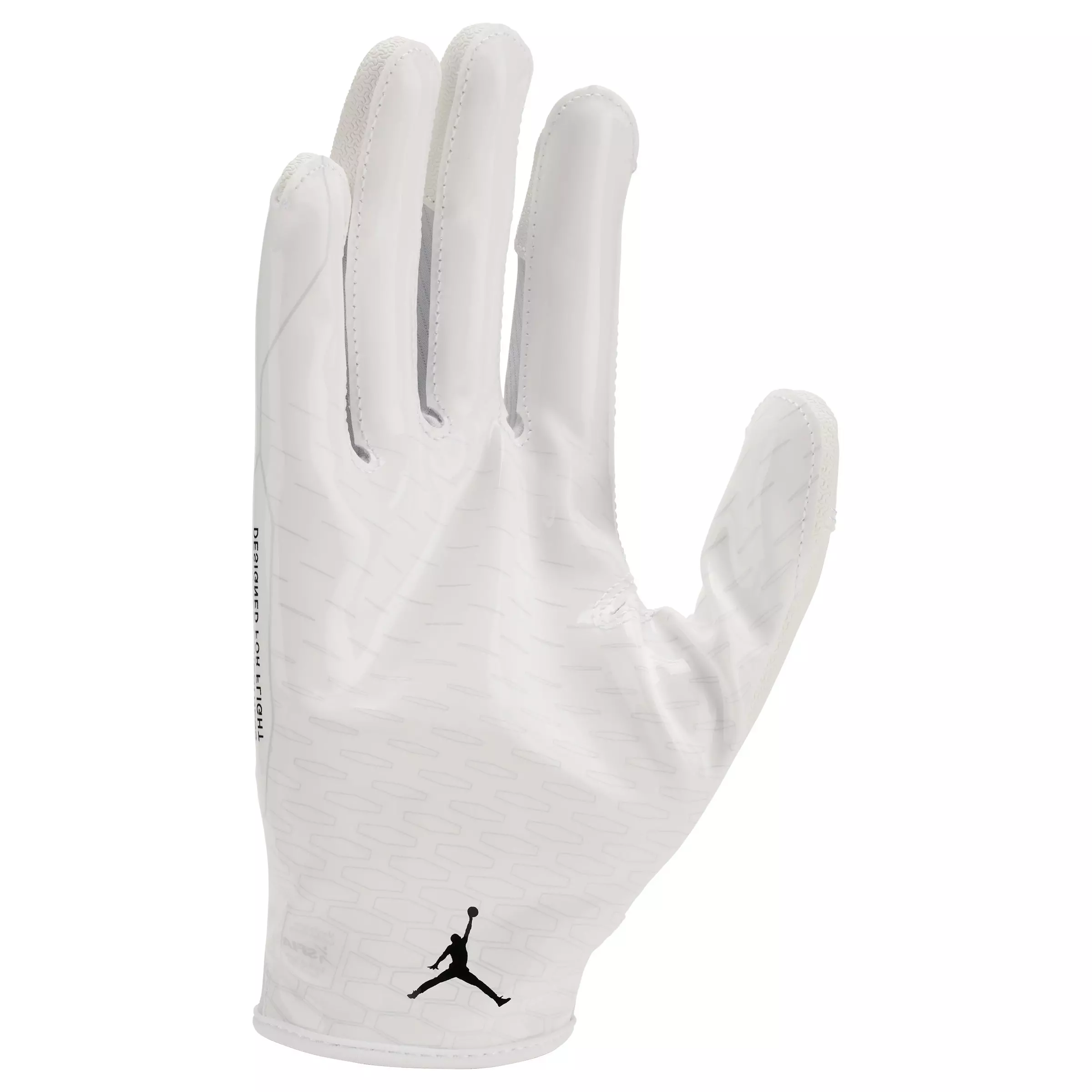 Jordan Fly Lock 2.0 Football Receiver Glove - White/Black - WHITE/BLACK