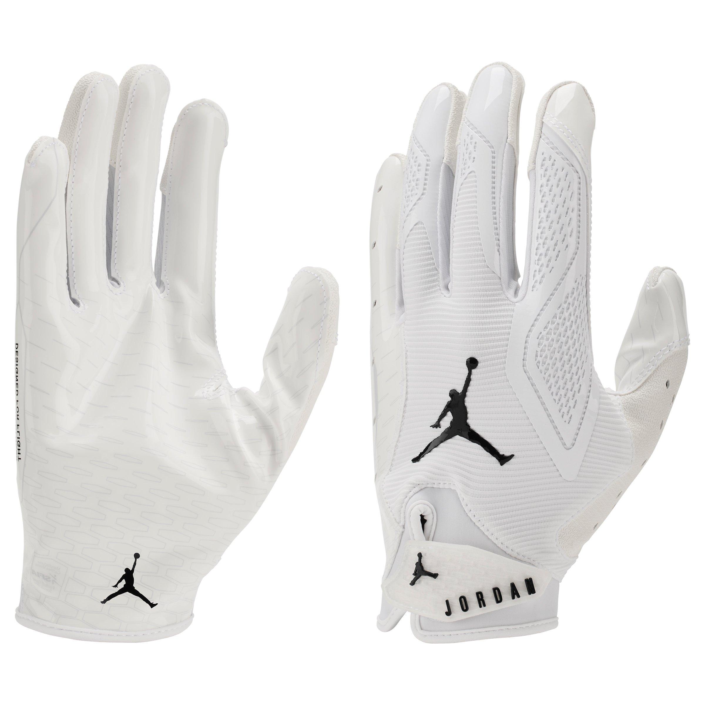 Jordan Fly Lock 2.0 Football Receiver Glove - White/Black - WHITE/BLACK Thumbnail View 3