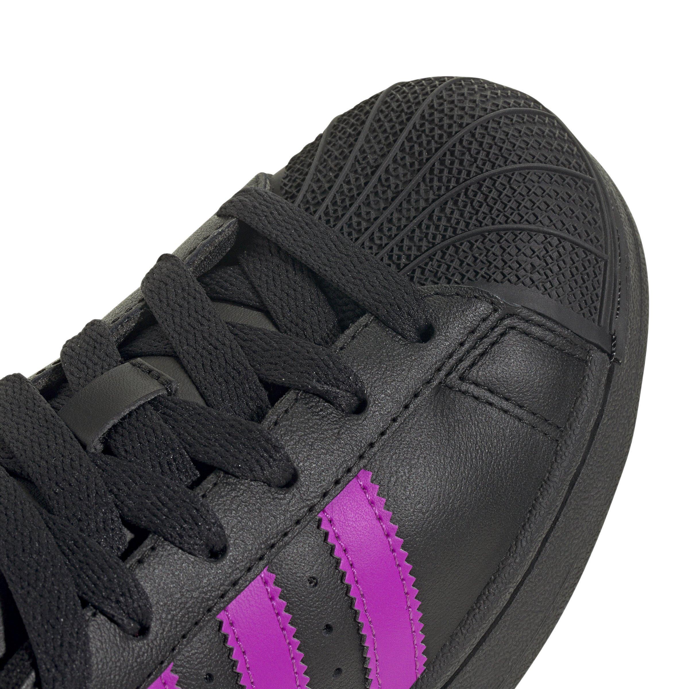 adidas Originals Superstar II "Black/Flash Pink" Grade School Girls' Shoe