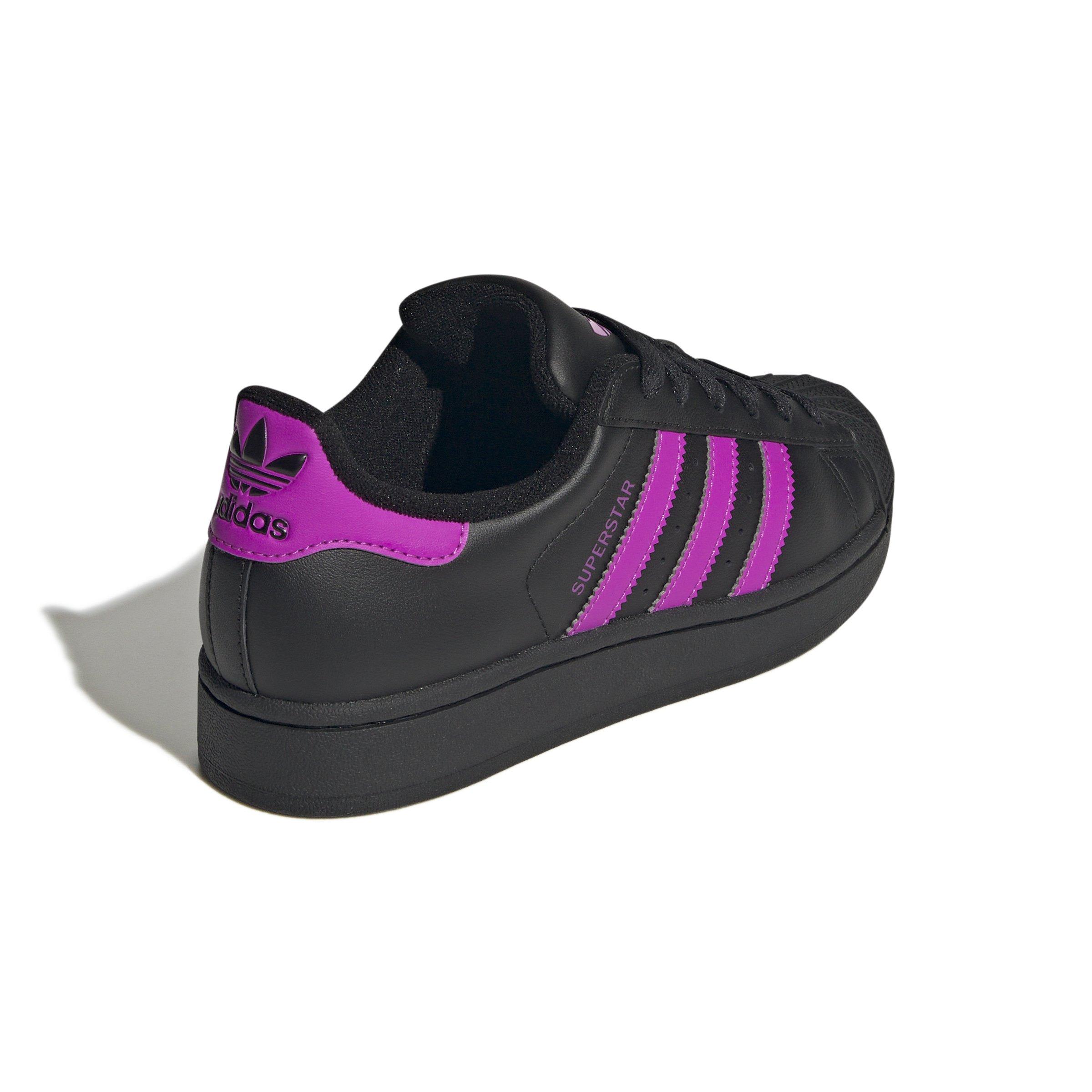 adidas Originals Superstar II "Black/Flash Pink" Grade School Girls' Shoe