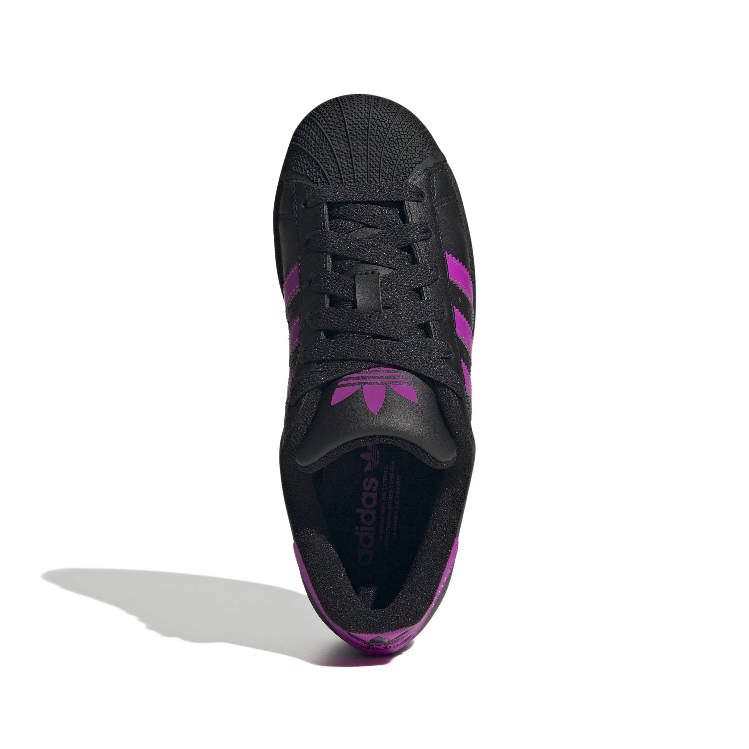 adidas Originals Superstar II "Black/Flash Pink" Grade School Girls' Shoe