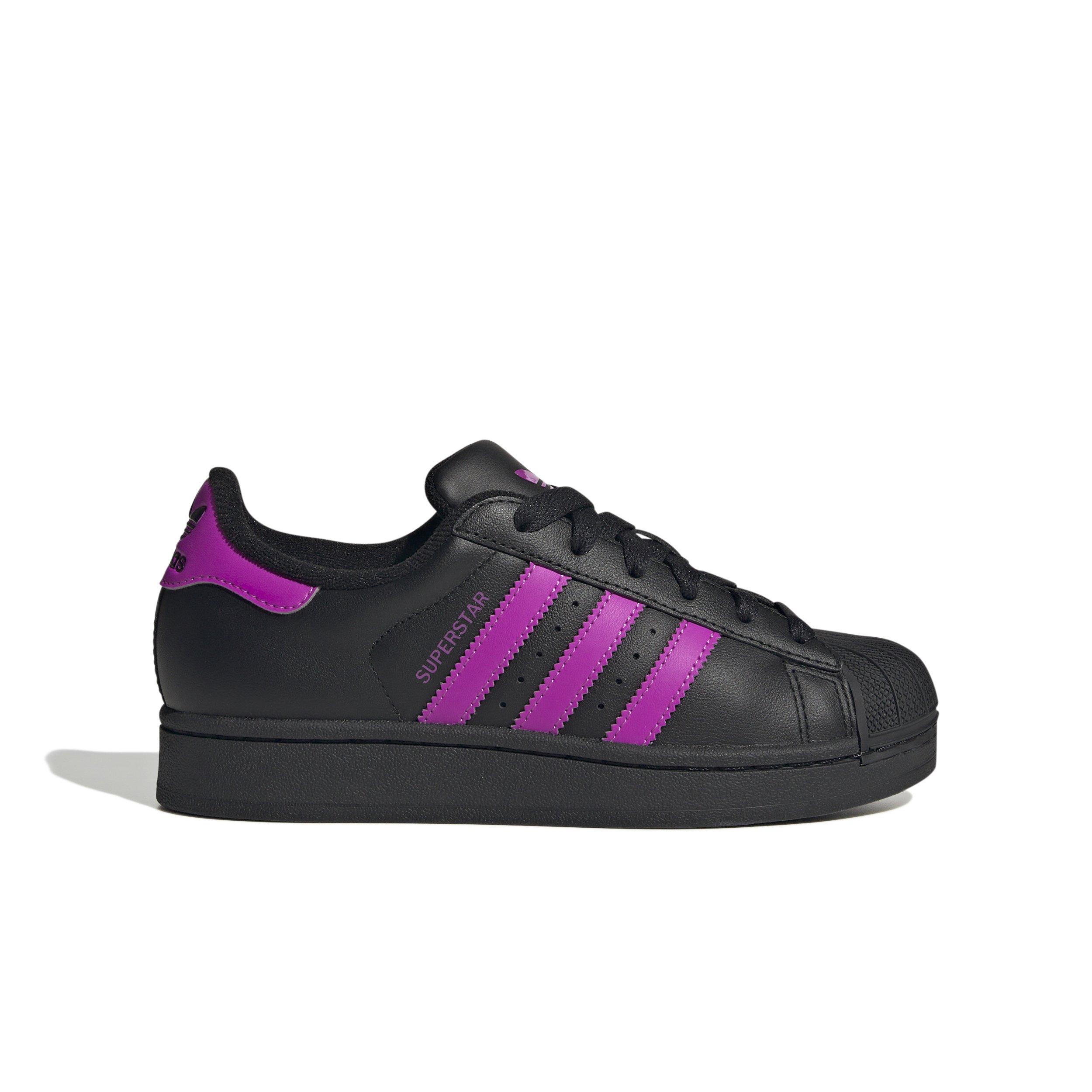adidas Originals Superstar II "Black/Flash Pink" Grade School Girls' Shoe - BLACK/PINK