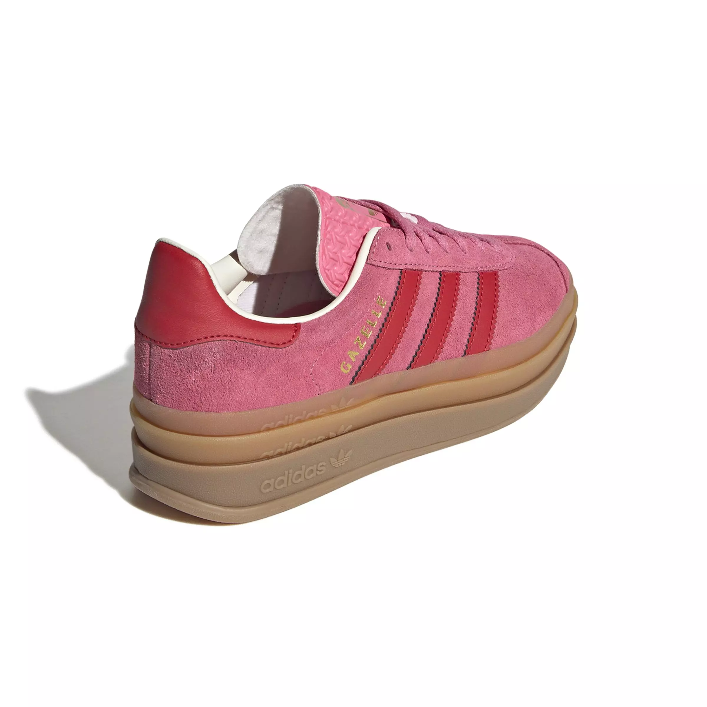 adidas Originals Gazelle Bold "Rose Tone/Better Scarlet/Cream White" Grade School Girls' Shoe - PINK/RED