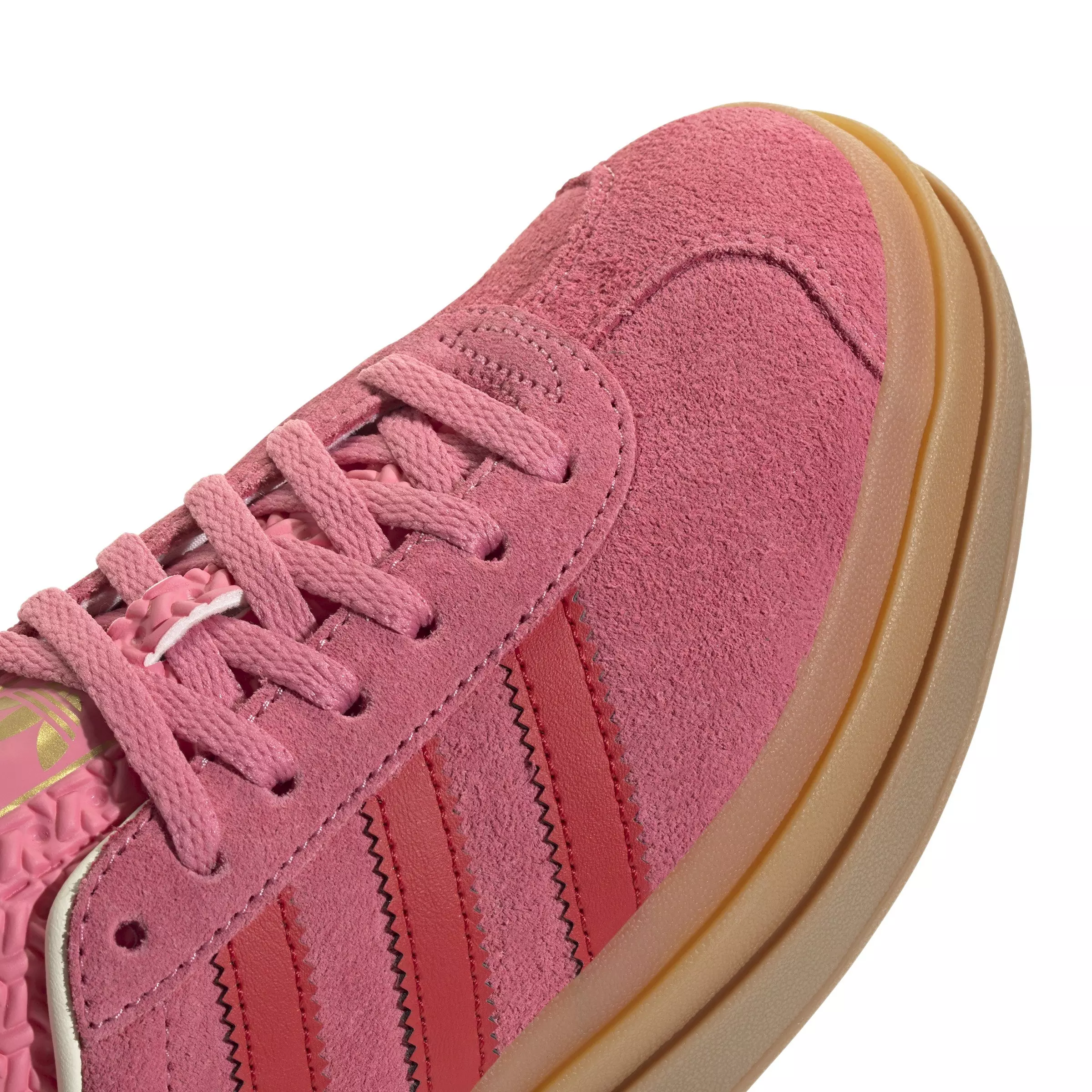 adidas Originals Gazelle Bold "Rose Tone/Better Scarlet/Cream White" Grade School Girls' Shoe - PINK/RED