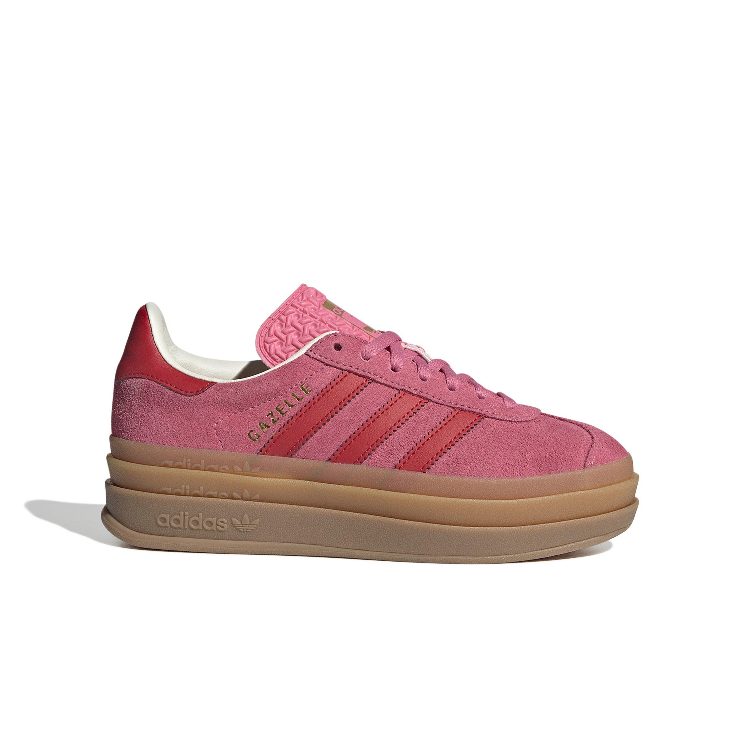 adidas Originals Gazelle Bold "Rose Tone/Better Scarlet/Cream White" Grade School Girls' Shoe - PINK/RED