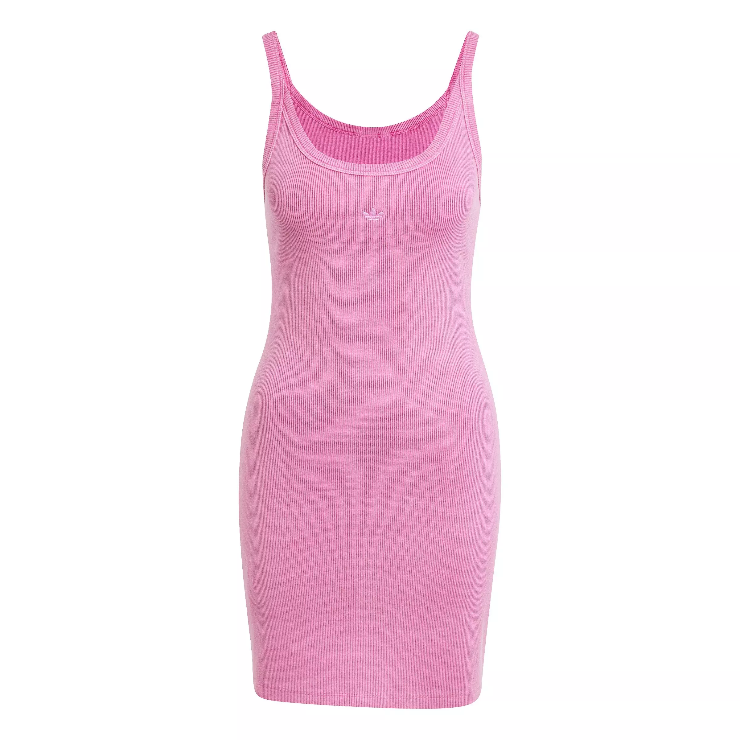 adidas Originals Women's Ribbed Mini Dress - PINK