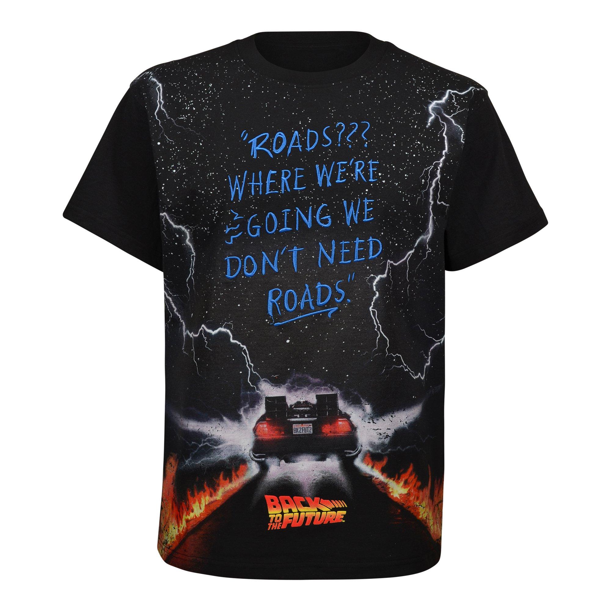 Reason Men's Back To The Future Roads Tee - Black - BLACK Thumbnail View 1