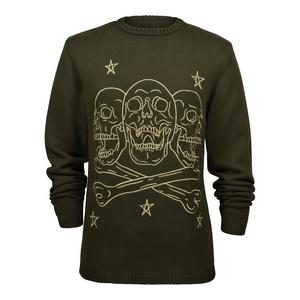 Reason Men's Crossbones Sweater - Olive