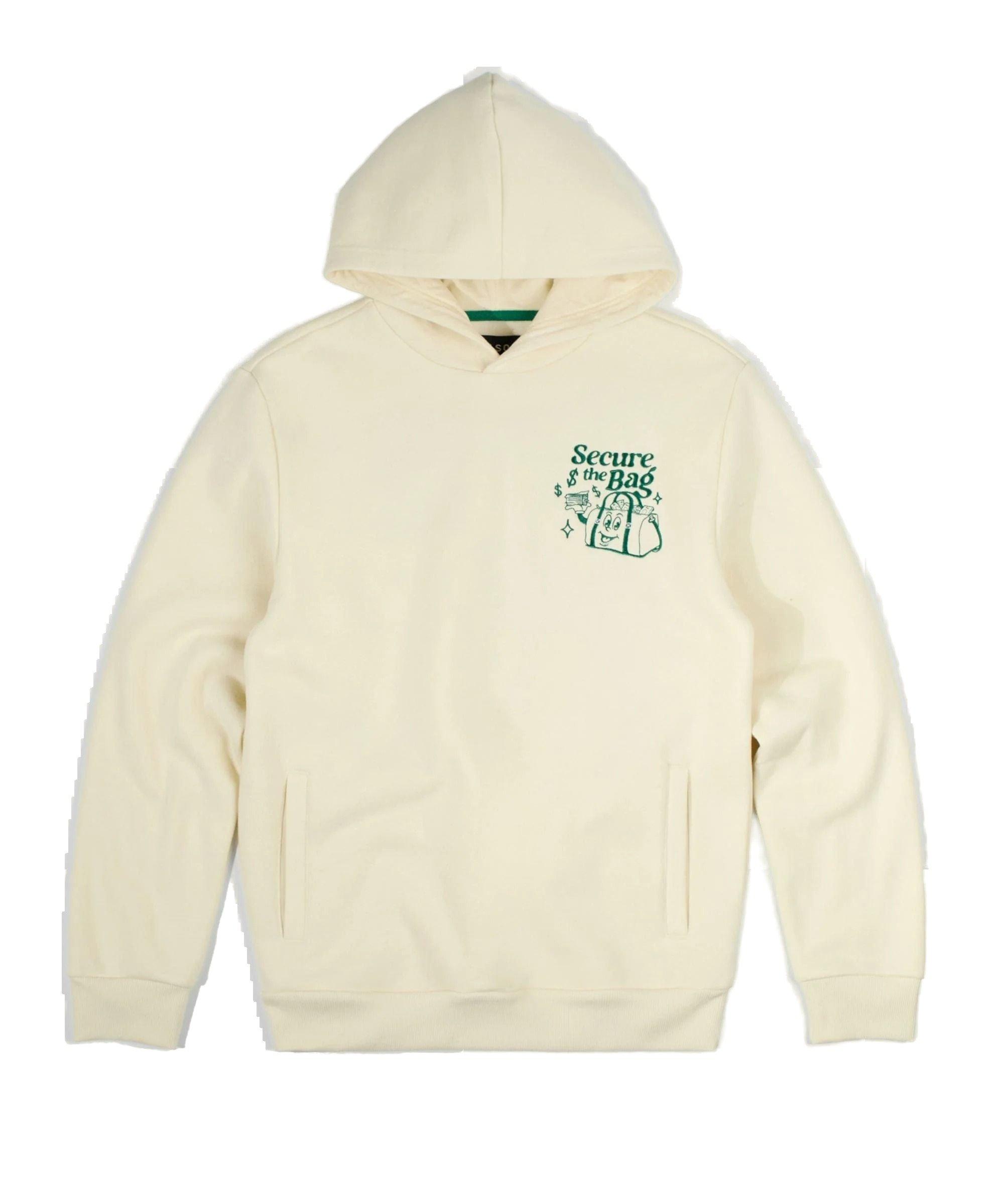 Reason Men's Secure The Bag Hoodie - Cream - CREAM Thumbnail View 1