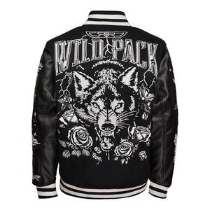 Reason Men's Wild Pack Varsity Jacket - Black