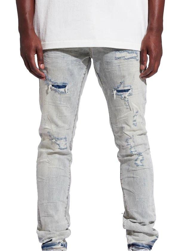 Crysp Denim Atlantic Slim Fit Denim Men's Blue Jeans