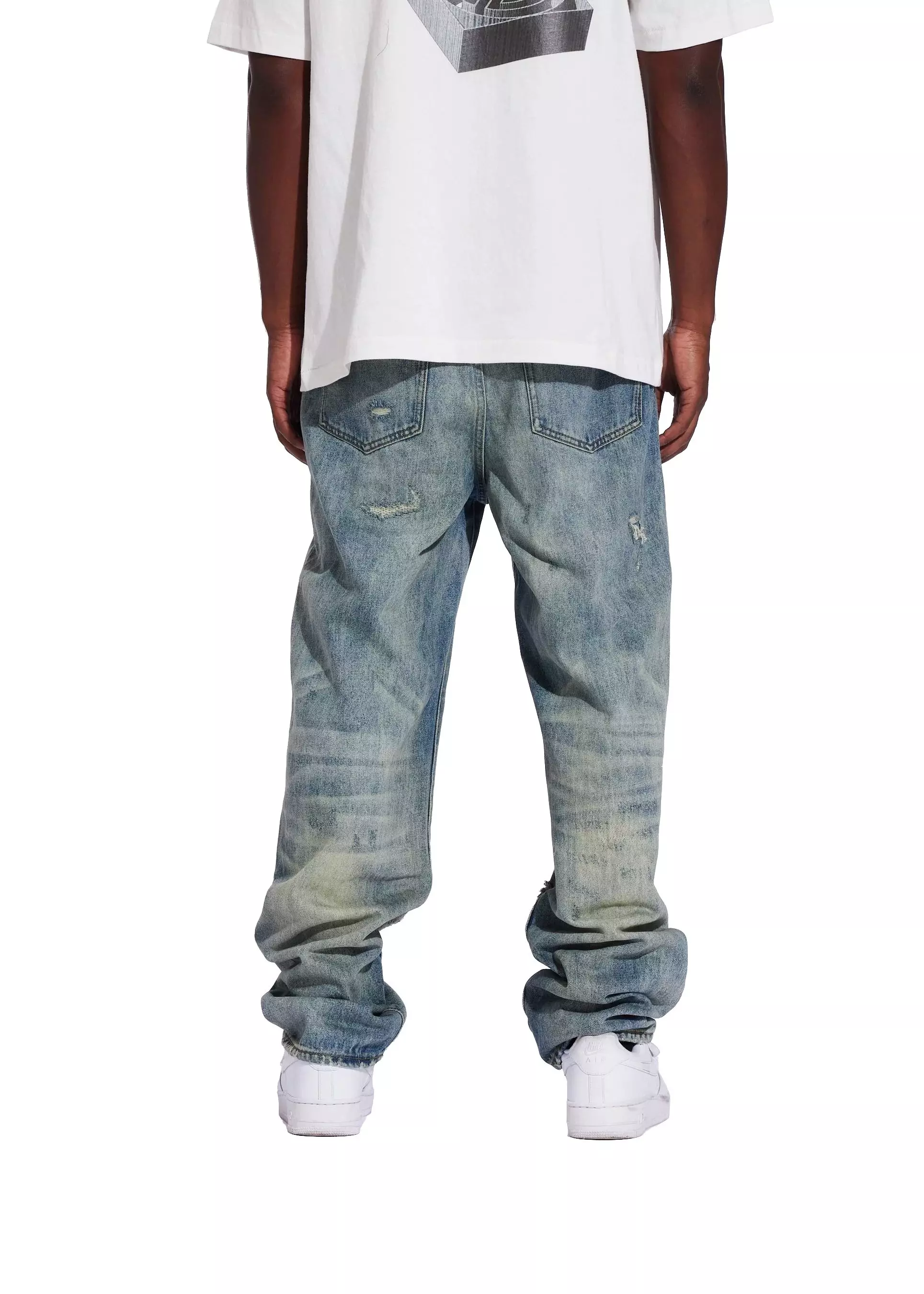 Crysp Denim Men's Pacific Straight Fit Denim Jeans - Blue - BLUE