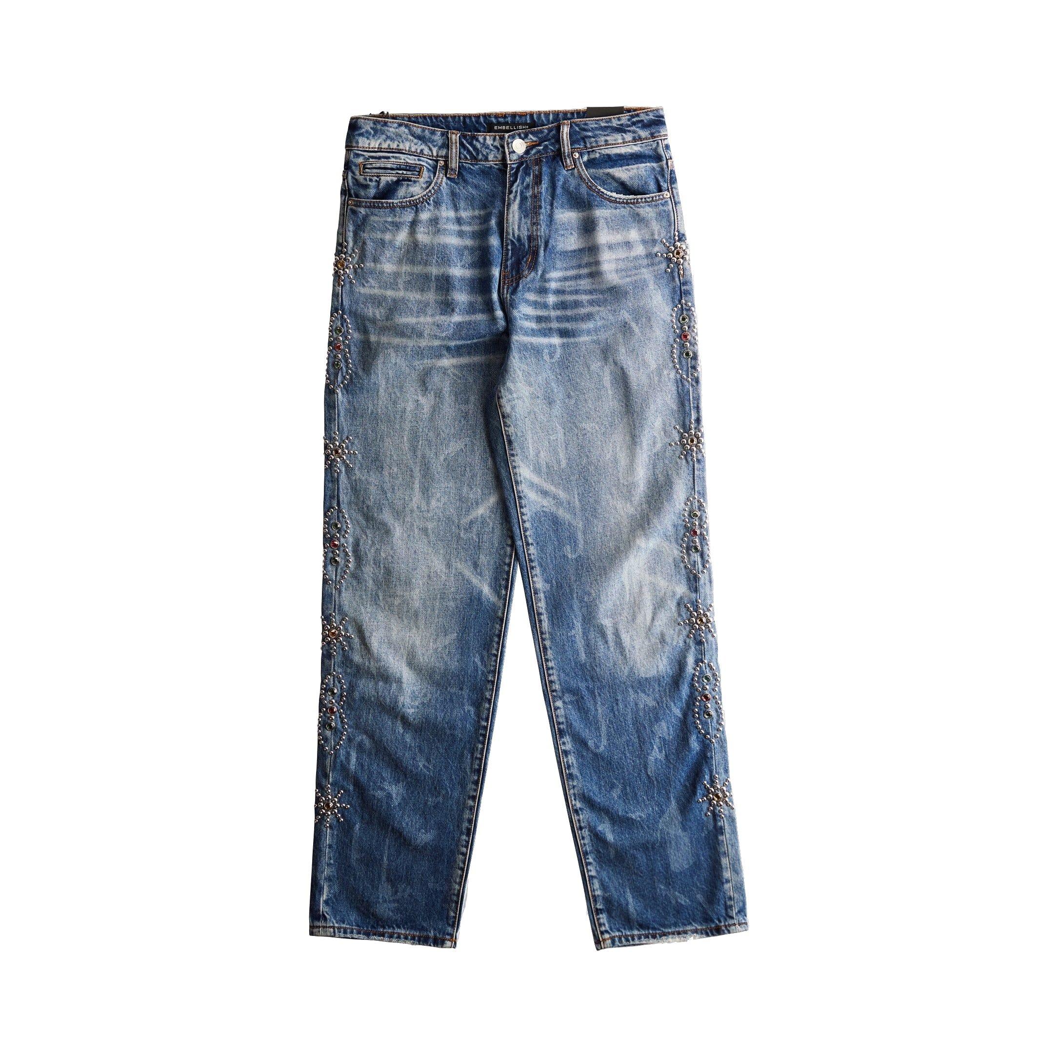 Embellish Men's Johnny Straight Fit Denim Jeans - BLUE