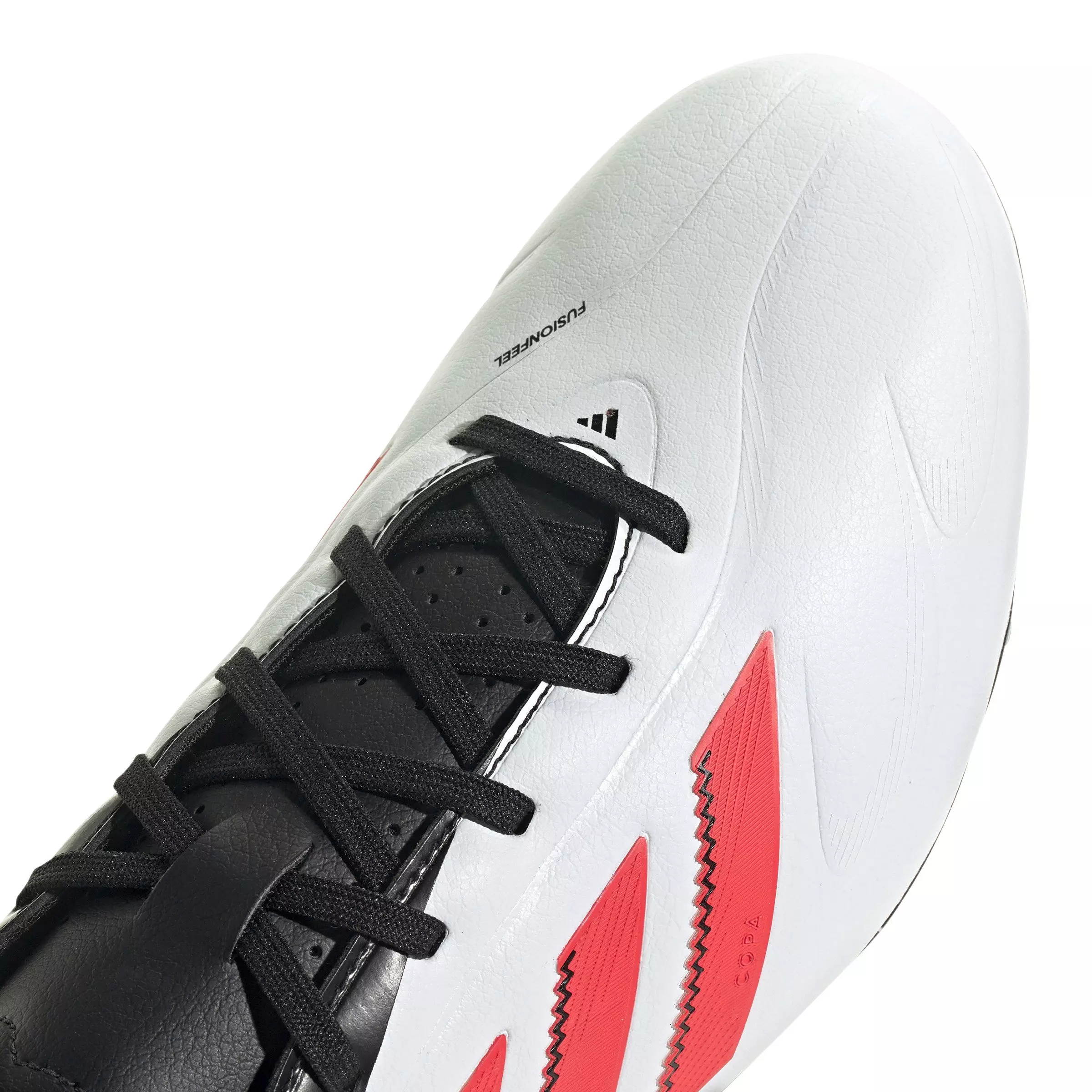 adidas Copa Pure III League FG/MG "Ftwr White/Lucid Red/Core Black" Men's Soccer Cleat - WHITE/RED/BLACK