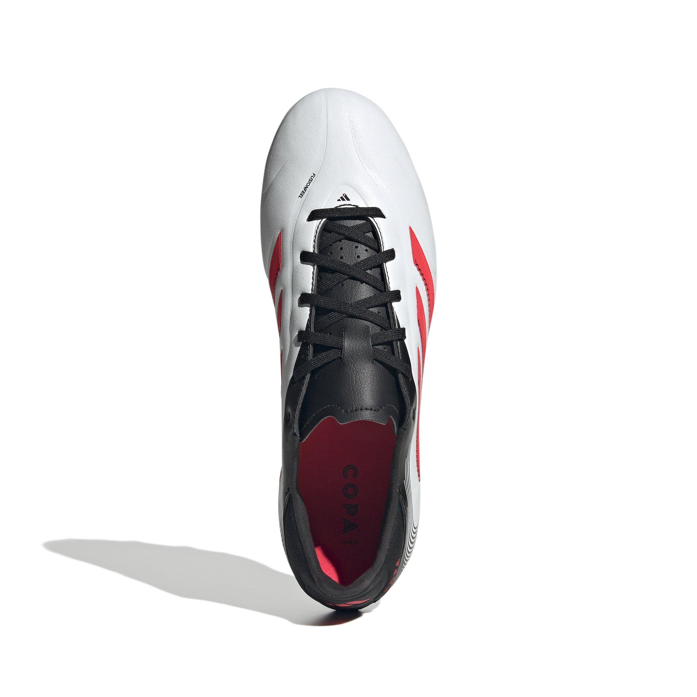 adidas Copa Pure III League FG/MG "Ftwr White/Lucid Red/Core Black" Men's Soccer Cleat - WHITE/RED/BLACK Thumbnail View 5