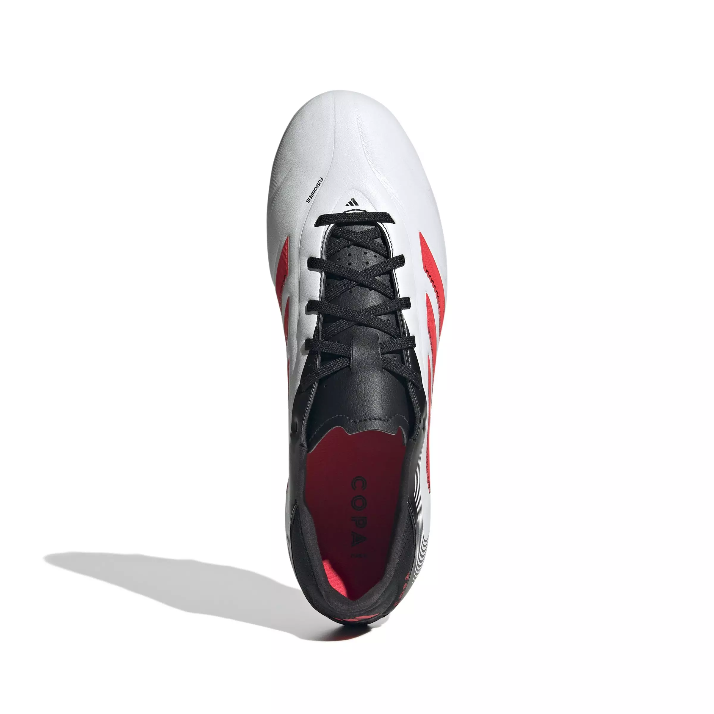 adidas Copa Pure III League FG/MG "Ftwr White/Lucid Red/Core Black" Men's Soccer Cleat - WHITE/RED/BLACK