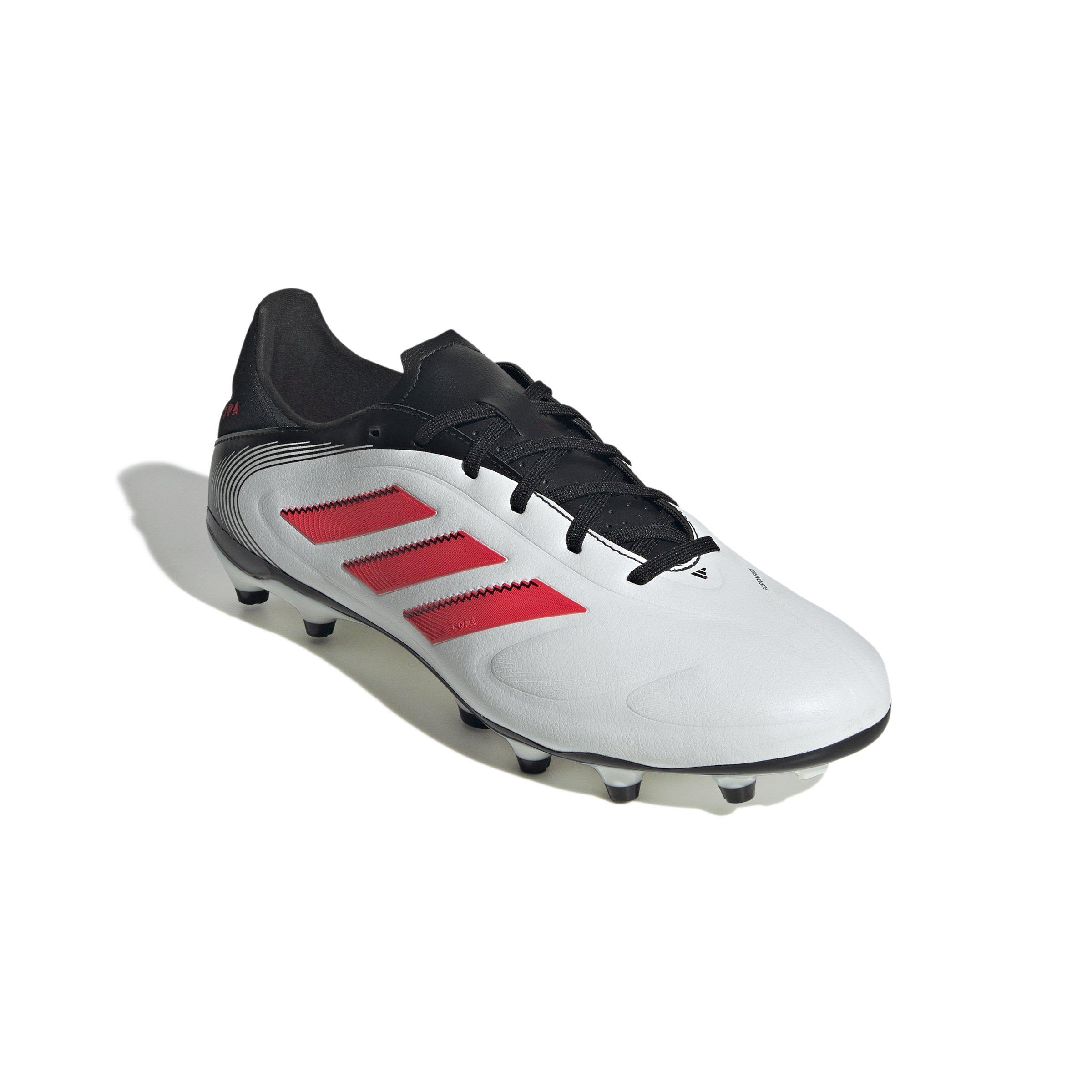 adidas Copa Pure III League FG/MG "Ftwr White/Lucid Red/Core Black" Men's Soccer Cleat - WHITE/RED/BLACK Thumbnail View 7