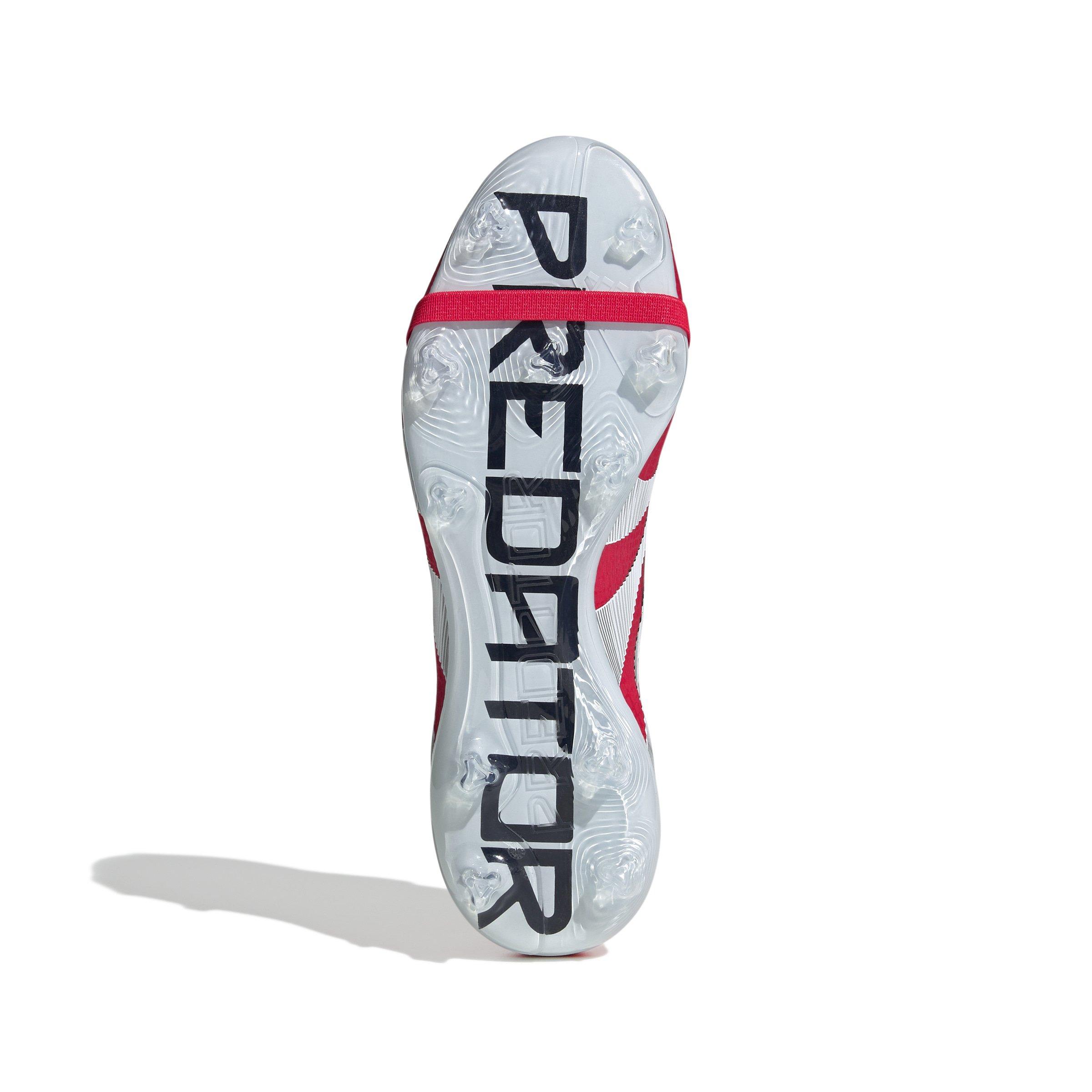 adidas Predator Pro FG "Lucid Red/Ftwr White/Core Black" Men's Soccer Cleat - RED/WHITE Thumbnail View 6