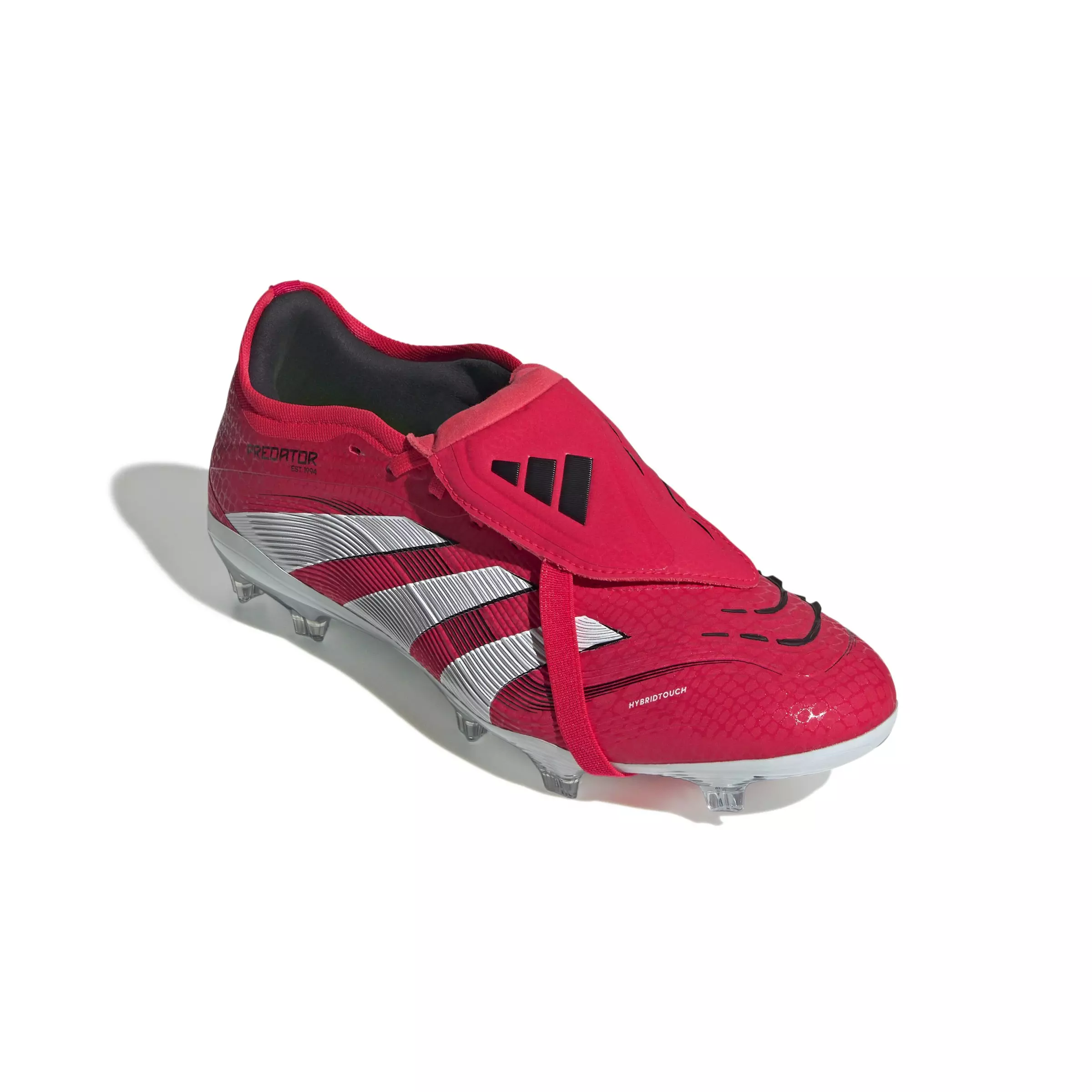 adidas Predator Pro FG "Lucid Red/Ftwr White/Core Black" Men's Soccer Cleat - RED/WHITE