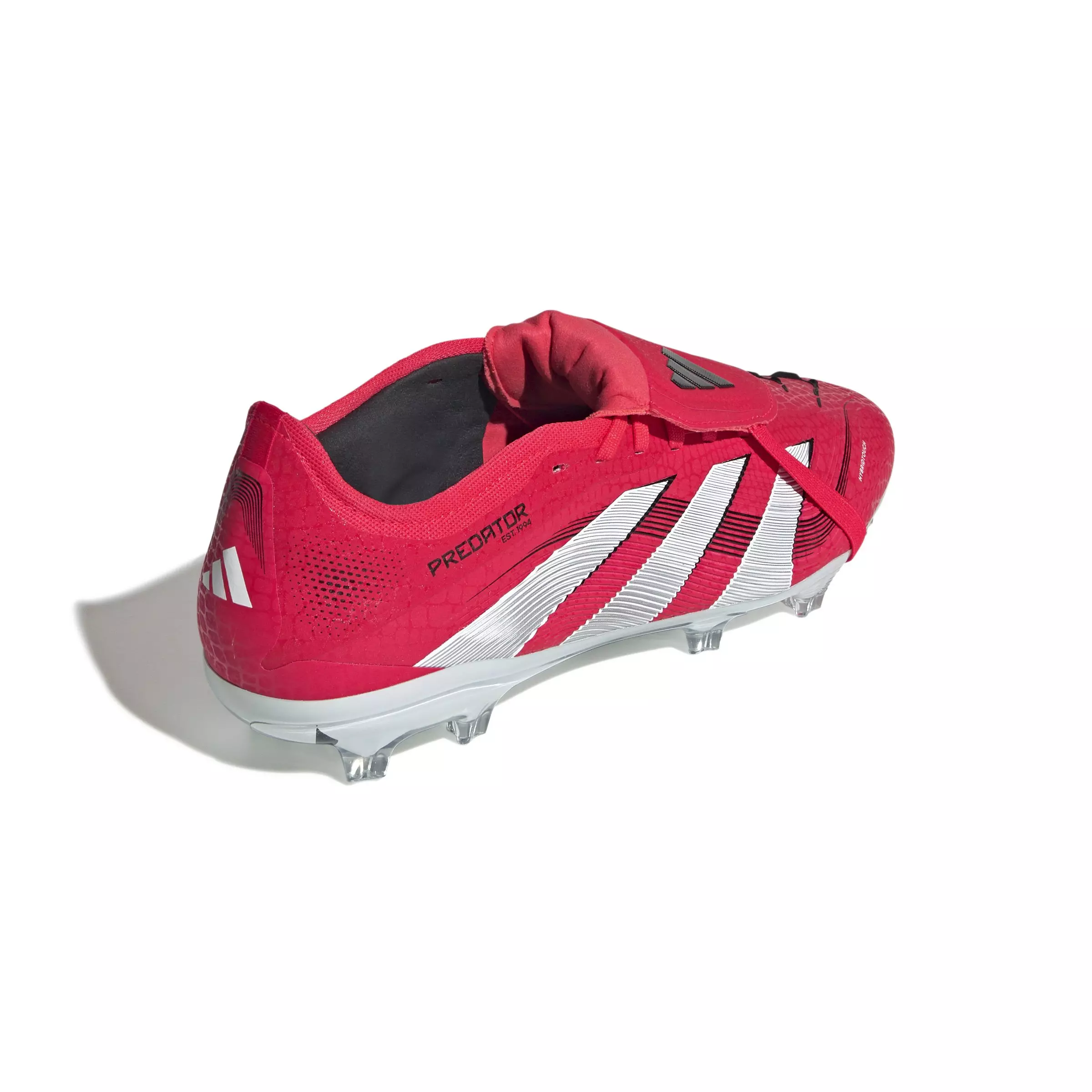 adidas Predator Pro FG "Lucid Red/Ftwr White/Core Black" Men's Soccer Cleat - RED/WHITE
