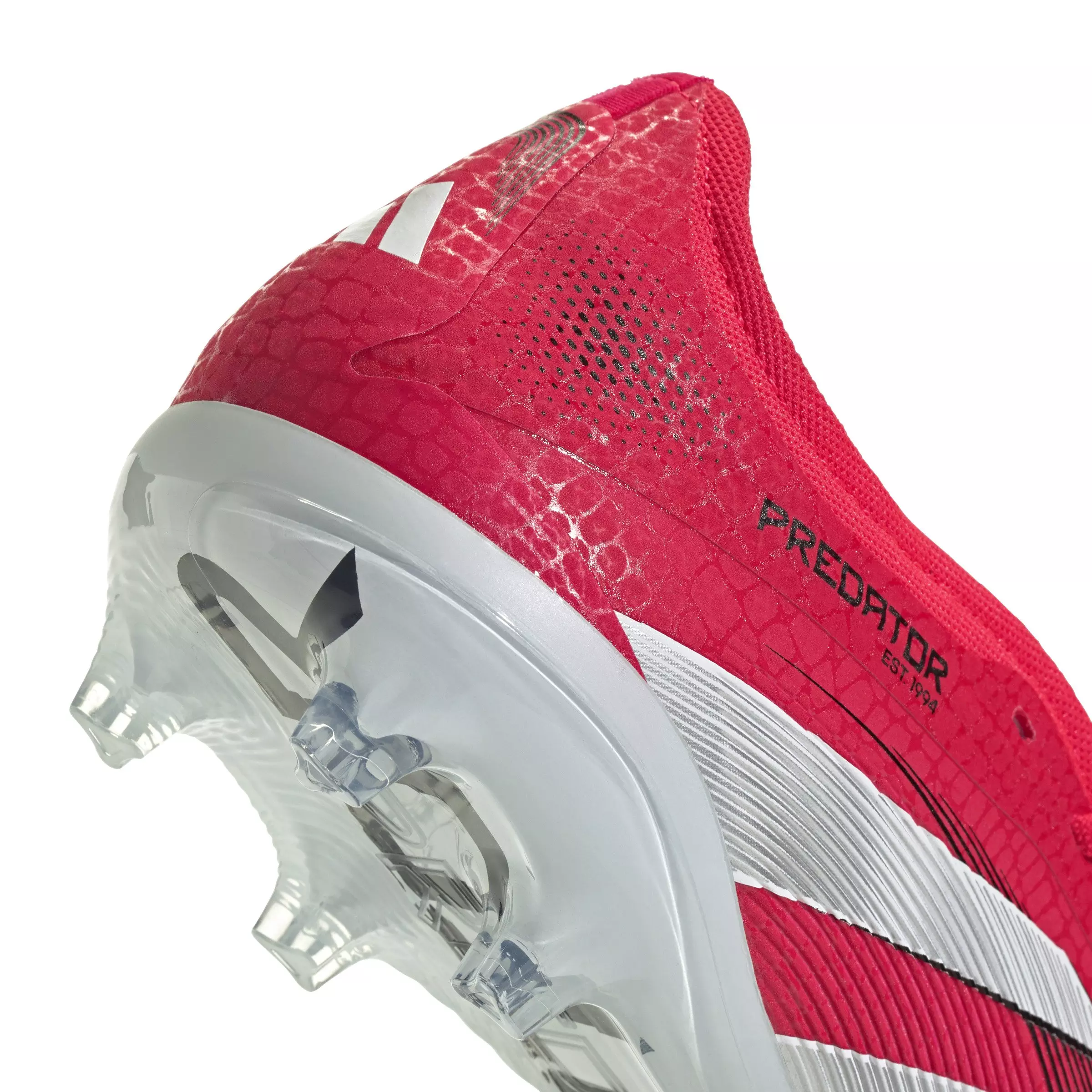 adidas Predator Pro FG "Lucid Red/Ftwr White/Core Black" Men's Soccer Cleat - RED/WHITE