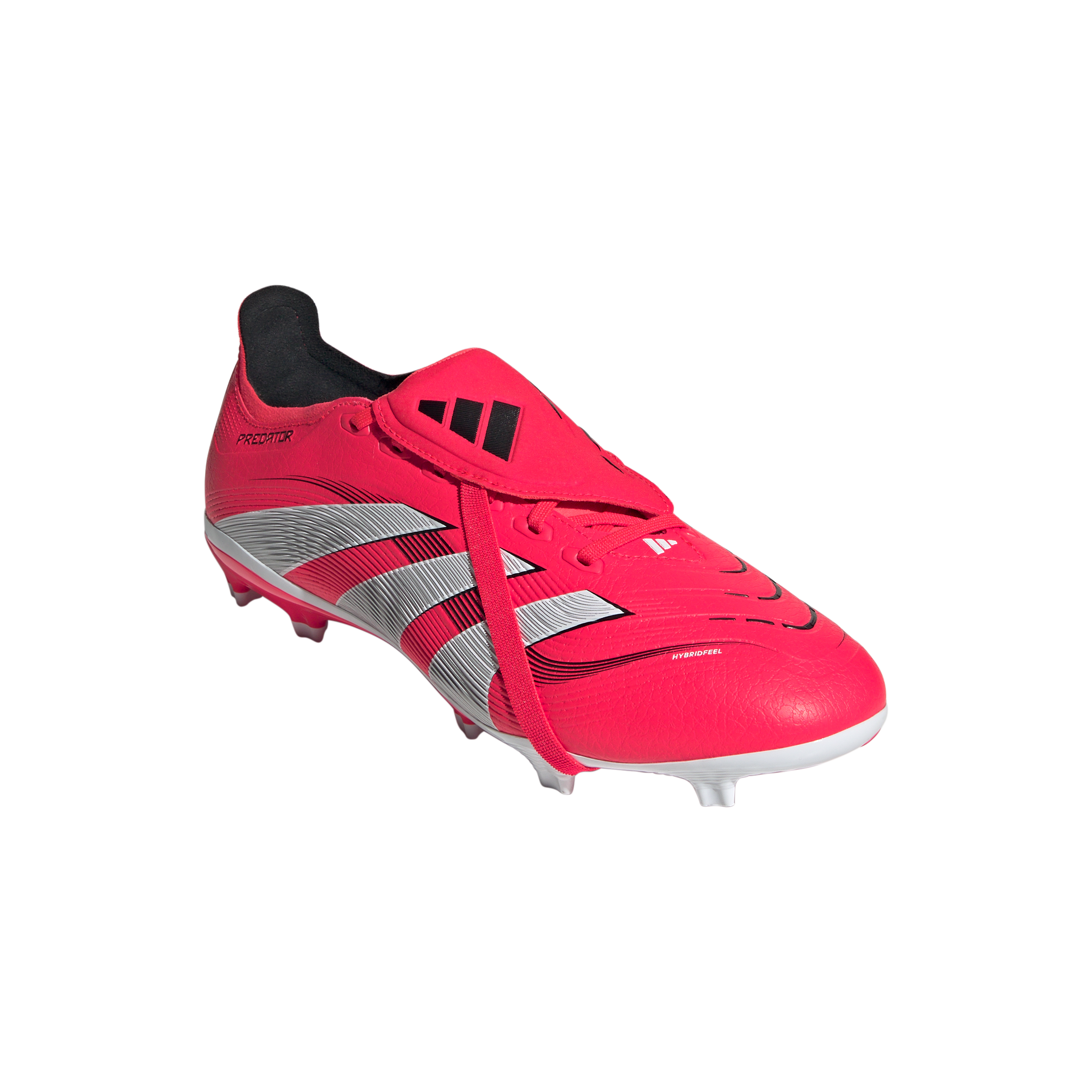 adidas Predator League FG/MG "Lucid Red/Ftwr White/Core Black" Men's Soccer Cleat - RED/WHITE Thumbnail View 5