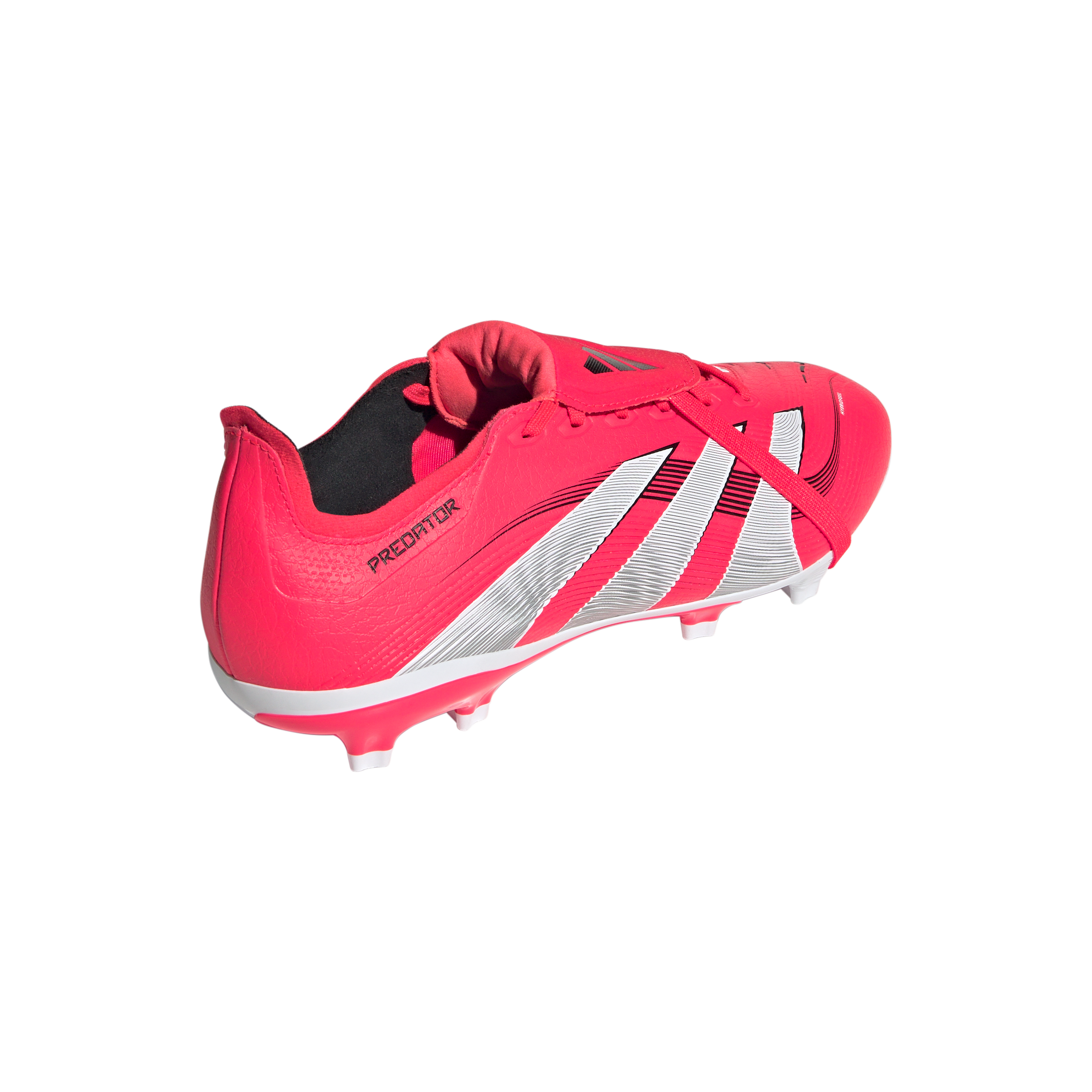 adidas Predator League FG/MG "Lucid Red/Ftwr White/Core Black" Men's Soccer Cleat - RED/WHITE Thumbnail View 6