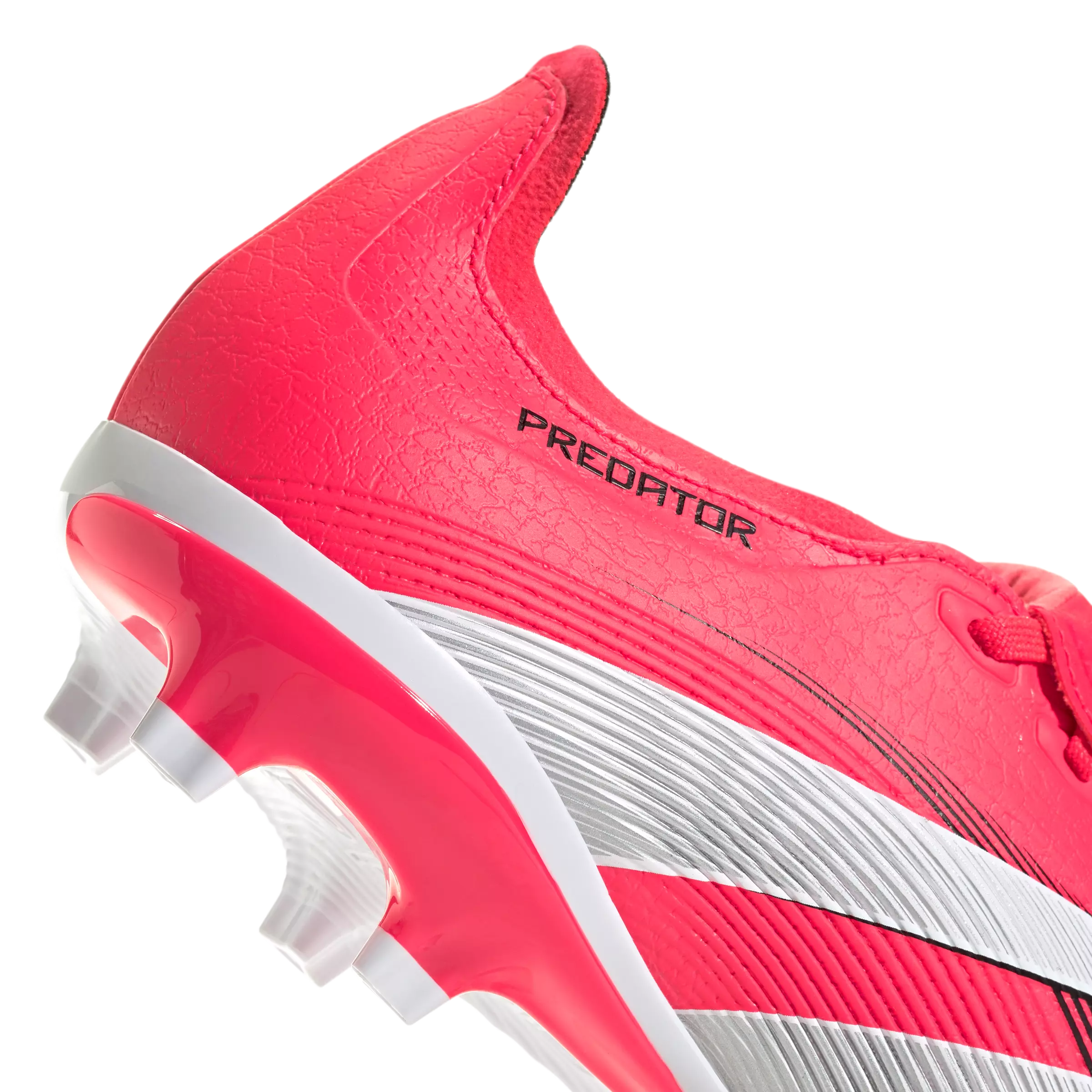 adidas Predator League FG/MG "Lucid Red/Ftwr White/Core Black" Men's Soccer Cleat - RED/WHITE