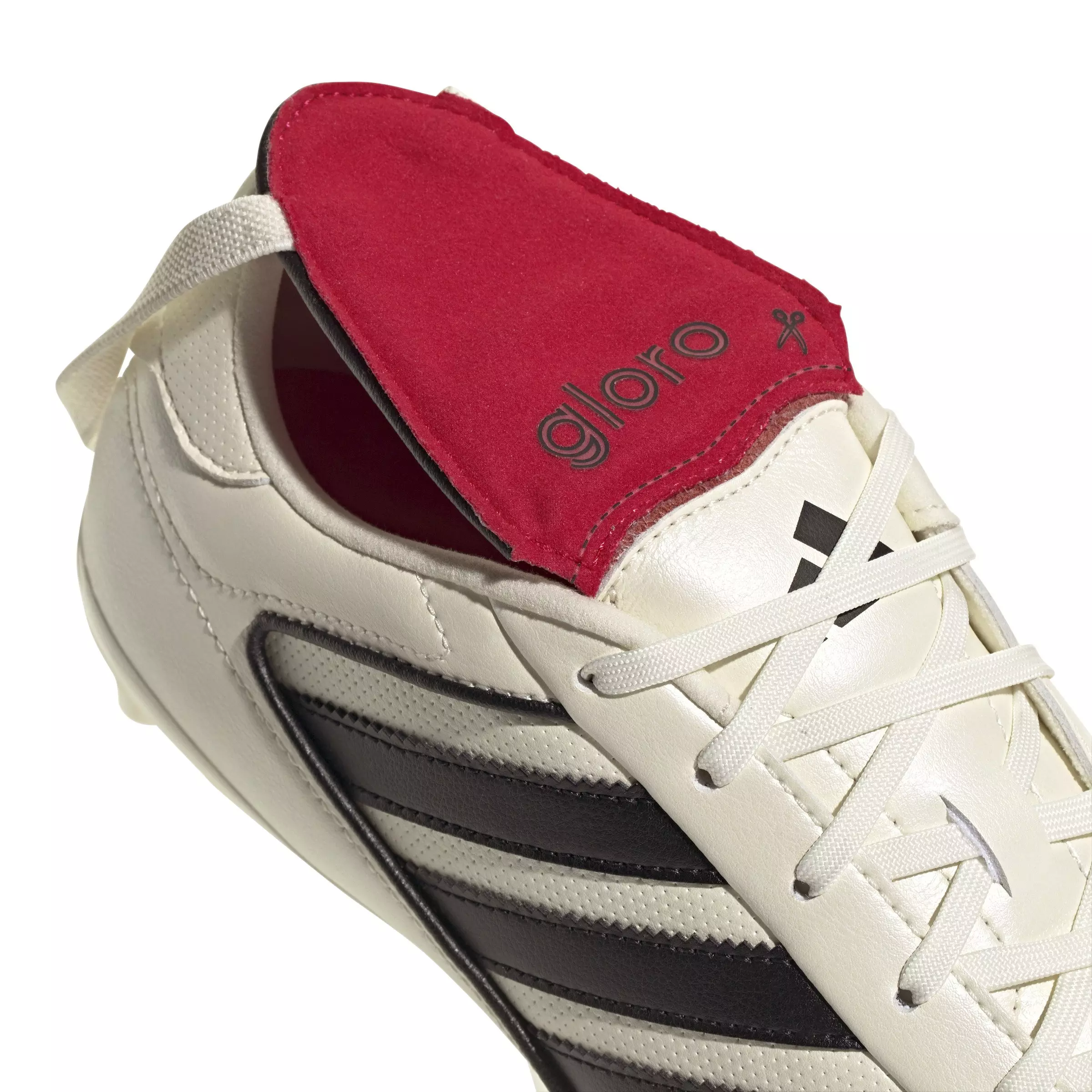 adidas Copa Gloro 2 Firm Ground "White/Black/Red" Men's Soccer Cleat - WHITE/BLACK/RED