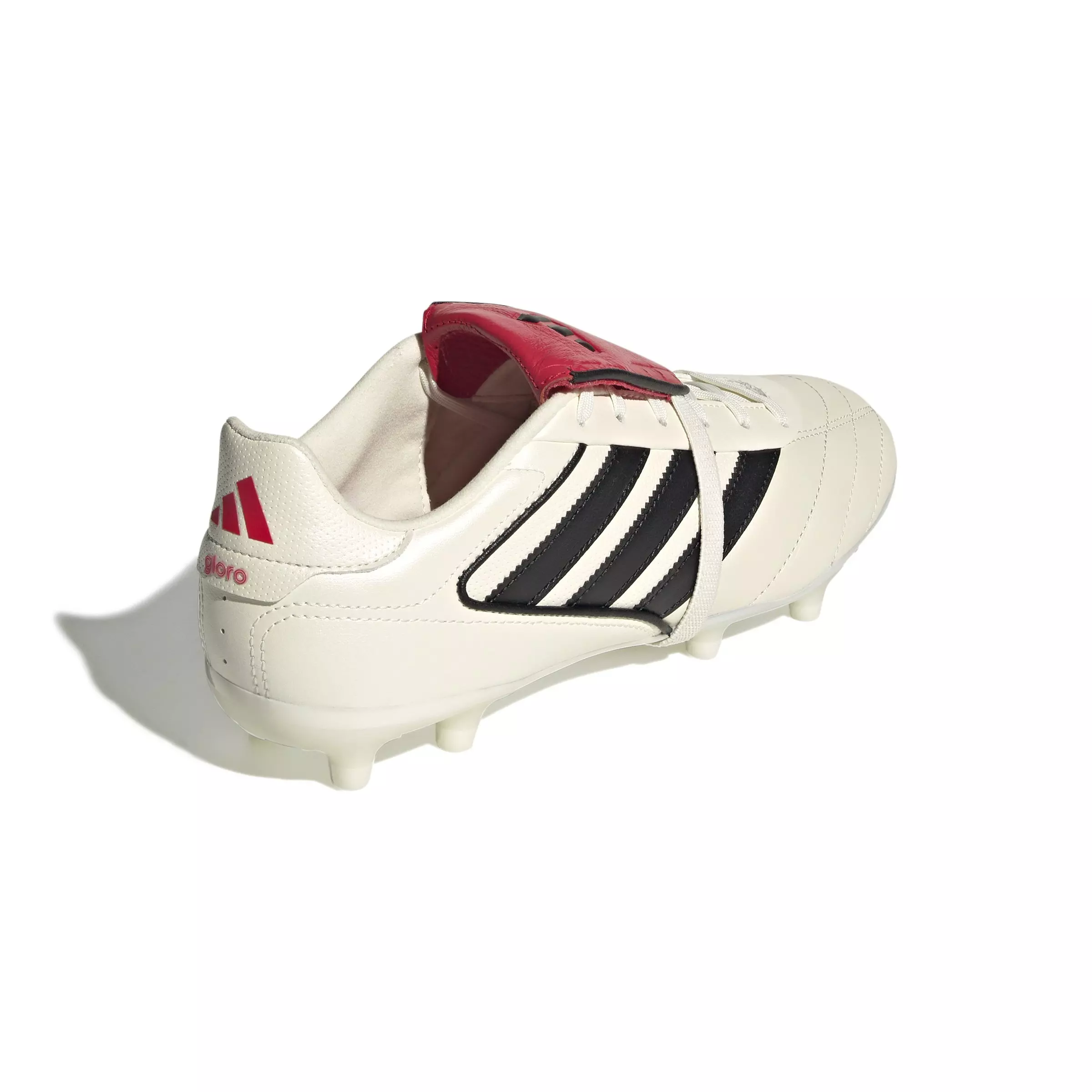 adidas Copa Gloro 2 Firm Ground "White/Black/Red" Men's Soccer Cleat - WHITE/BLACK/RED