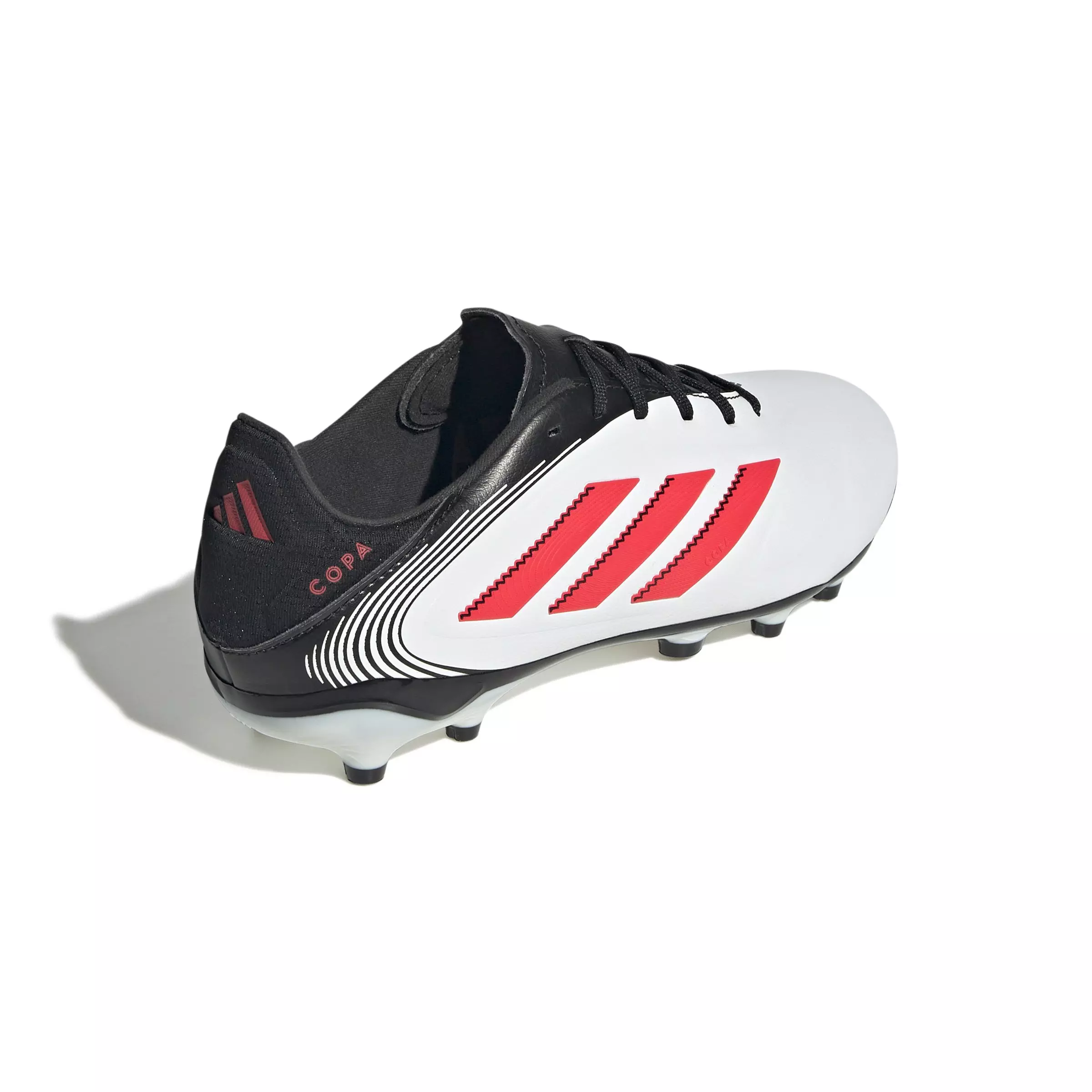 adidas Copa Pure III League FG/MG "Ftwr White/Lucid Red/Core Black" Grade School Kids' Soccer Cleat - WHITE/RED/BLACK