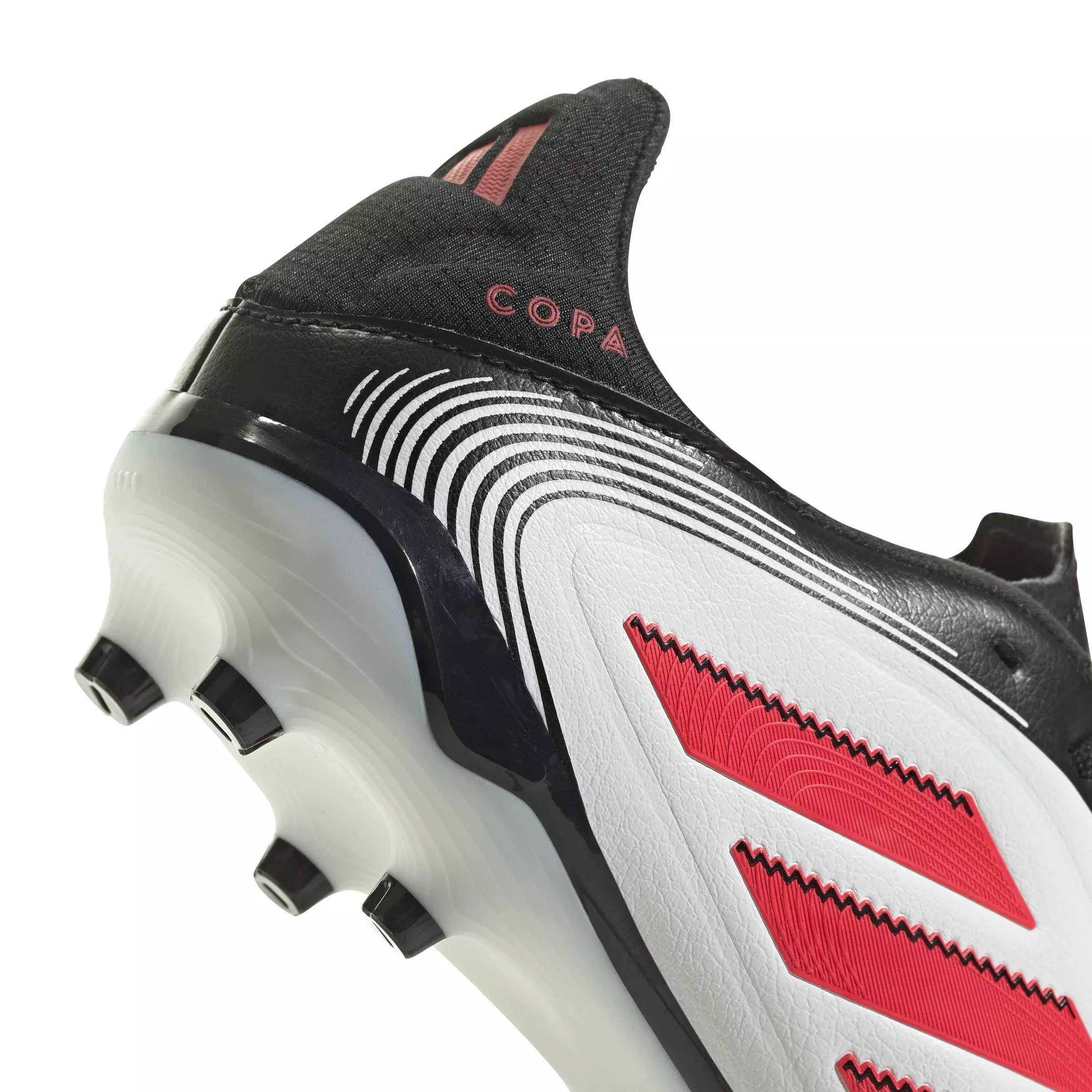 adidas Copa Pure III League FG/MG "Ftwr White/Lucid Red/Core Black" Grade School Kids' Soccer Cleat - WHITE/RED/BLACK