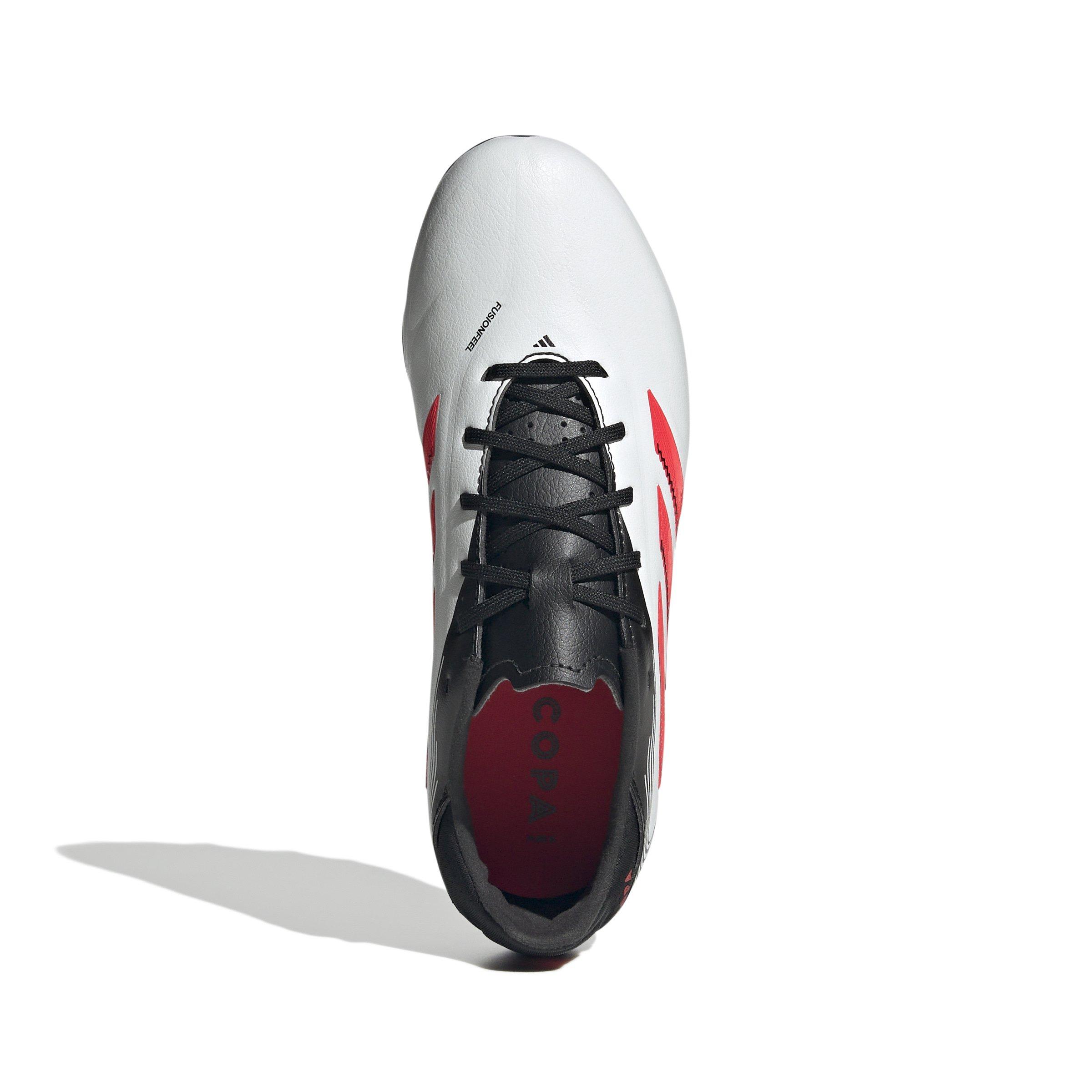 adidas Copa Pure III Kids' FG/MG Soccer Cleat - White/Red/Black