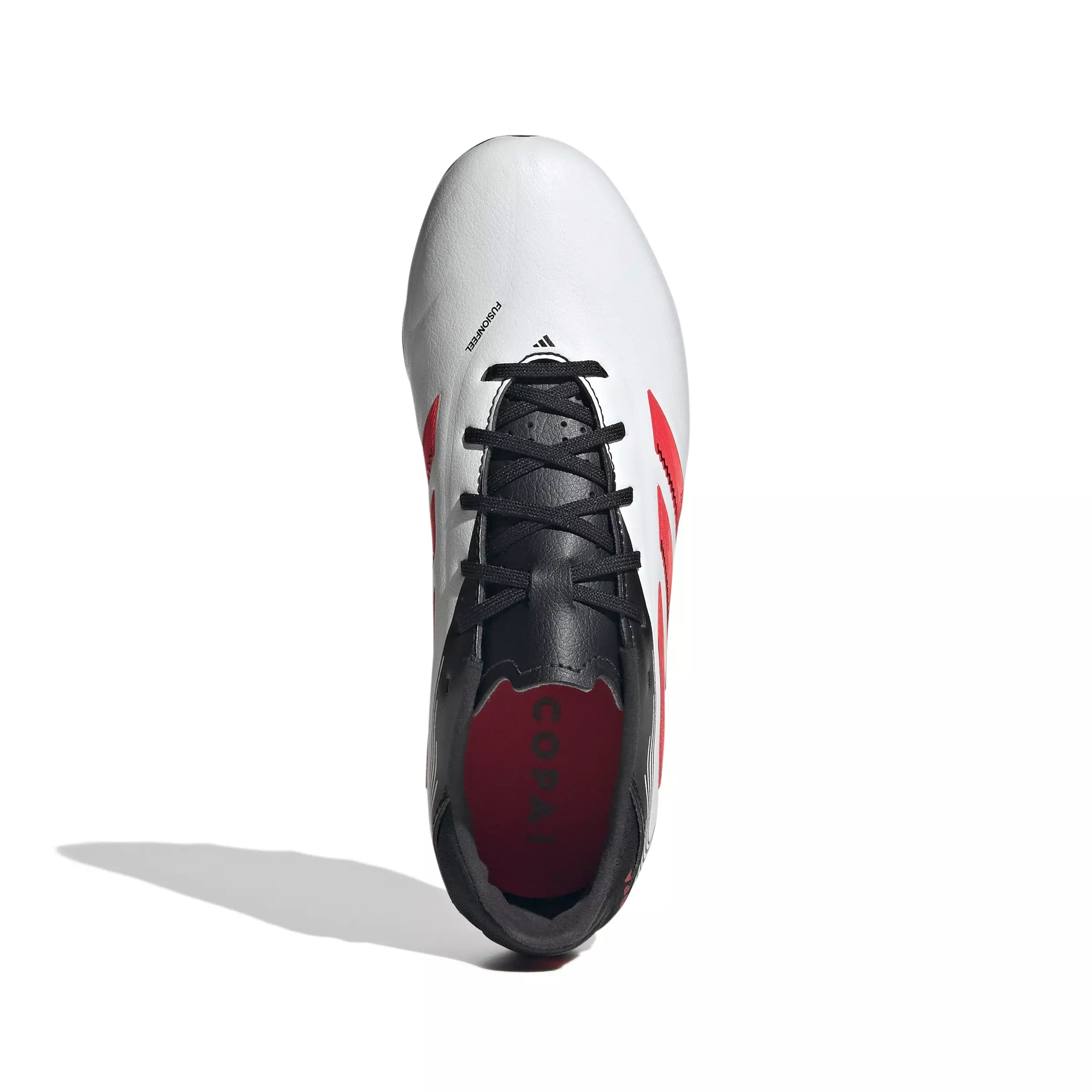 adidas Copa Pure III League FG/MG "Ftwr White/Lucid Red/Core Black" Grade School Kids' Soccer Cleat - WHITE/RED/BLACK