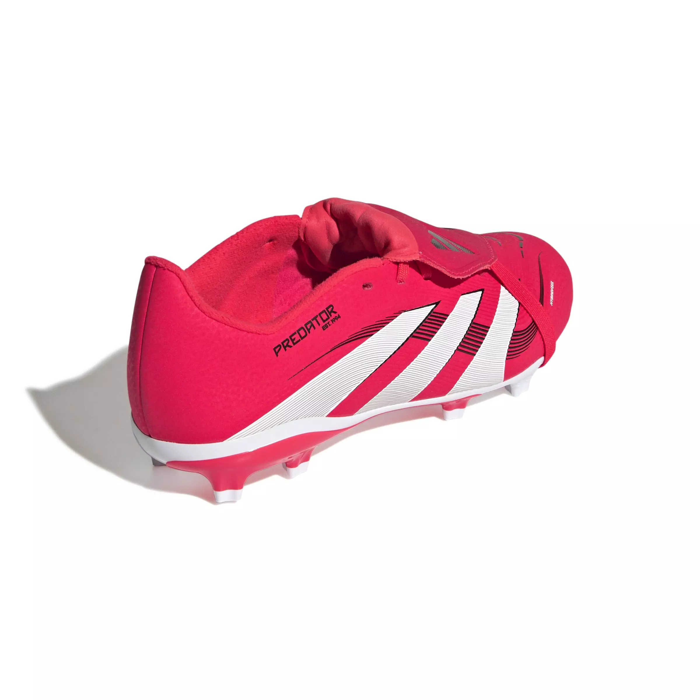 adidas Predator League FG/MG "Lucid Red/Ftwr White/Core Black" Grade School Kids' Soccer Cleat - RED/WHITE