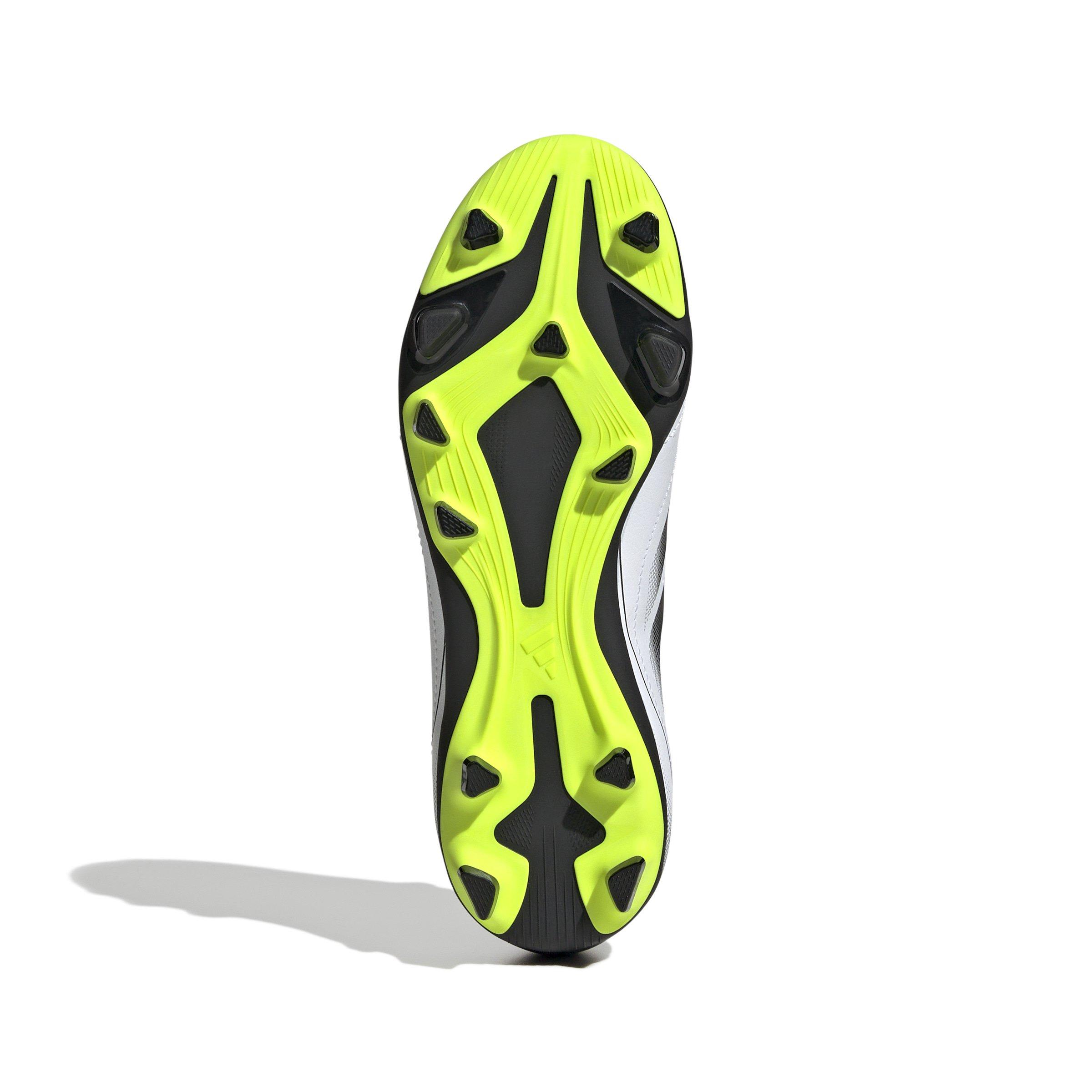 adidas Goletto IX FG/MG  Preschool Kids' "Ftwr White/Core Black/Lucid Lemon" Soccer Cleat