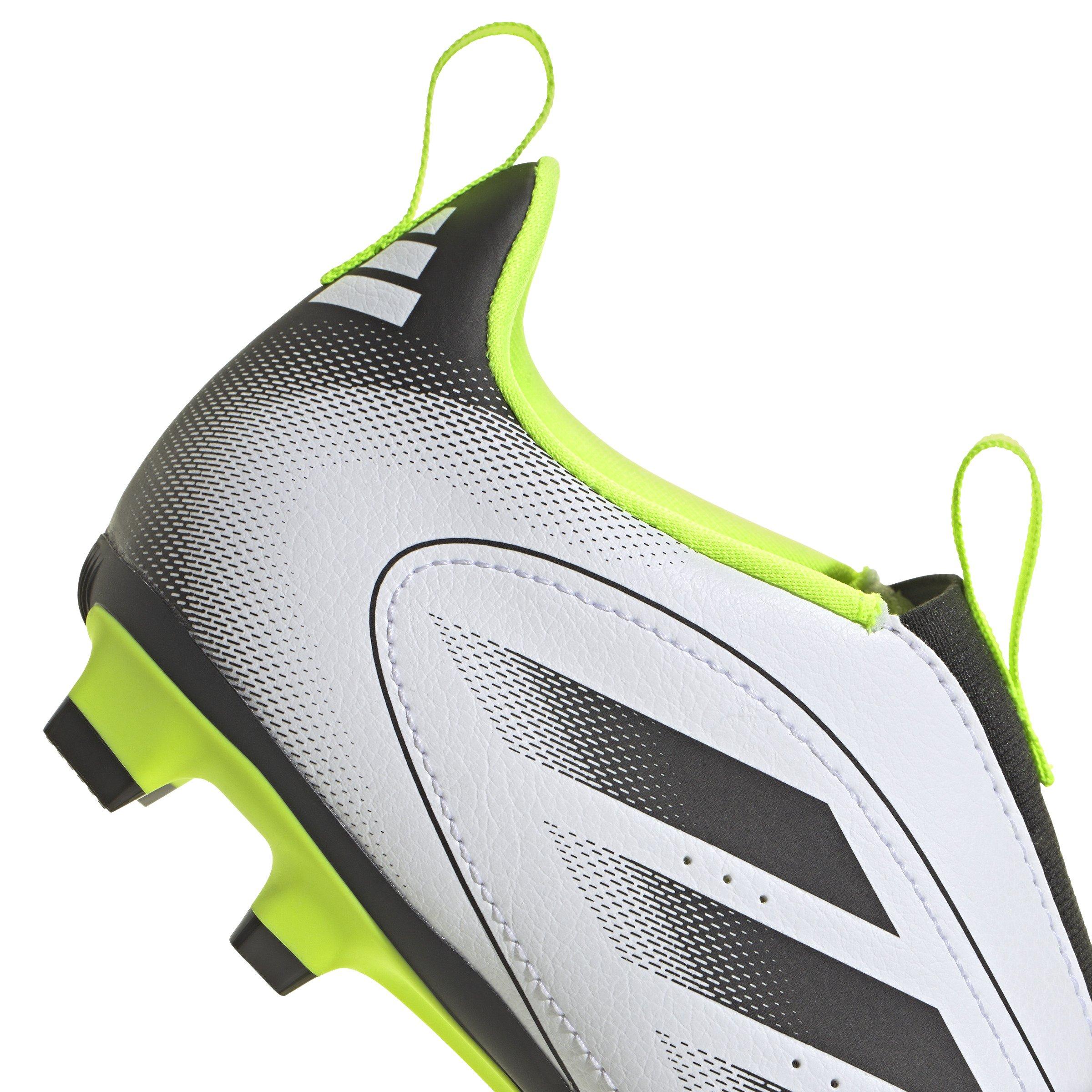 adidas Goletto IX FG/MG  Preschool Kids' "Ftwr White/Core Black/Lucid Lemon" Soccer Cleat