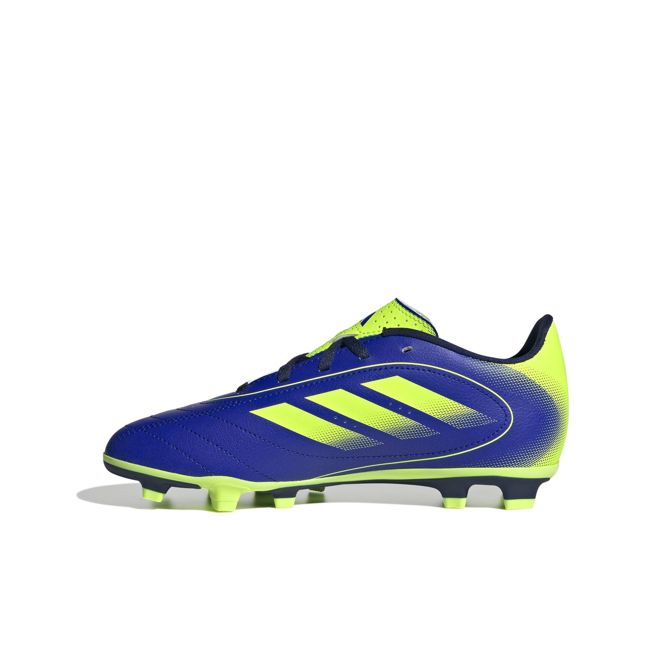 adidas Golleto IX FG/MG  Preschool Kids' "Lucid Blue/Lucid Lemon/Dark Blue" Soccer Cleat