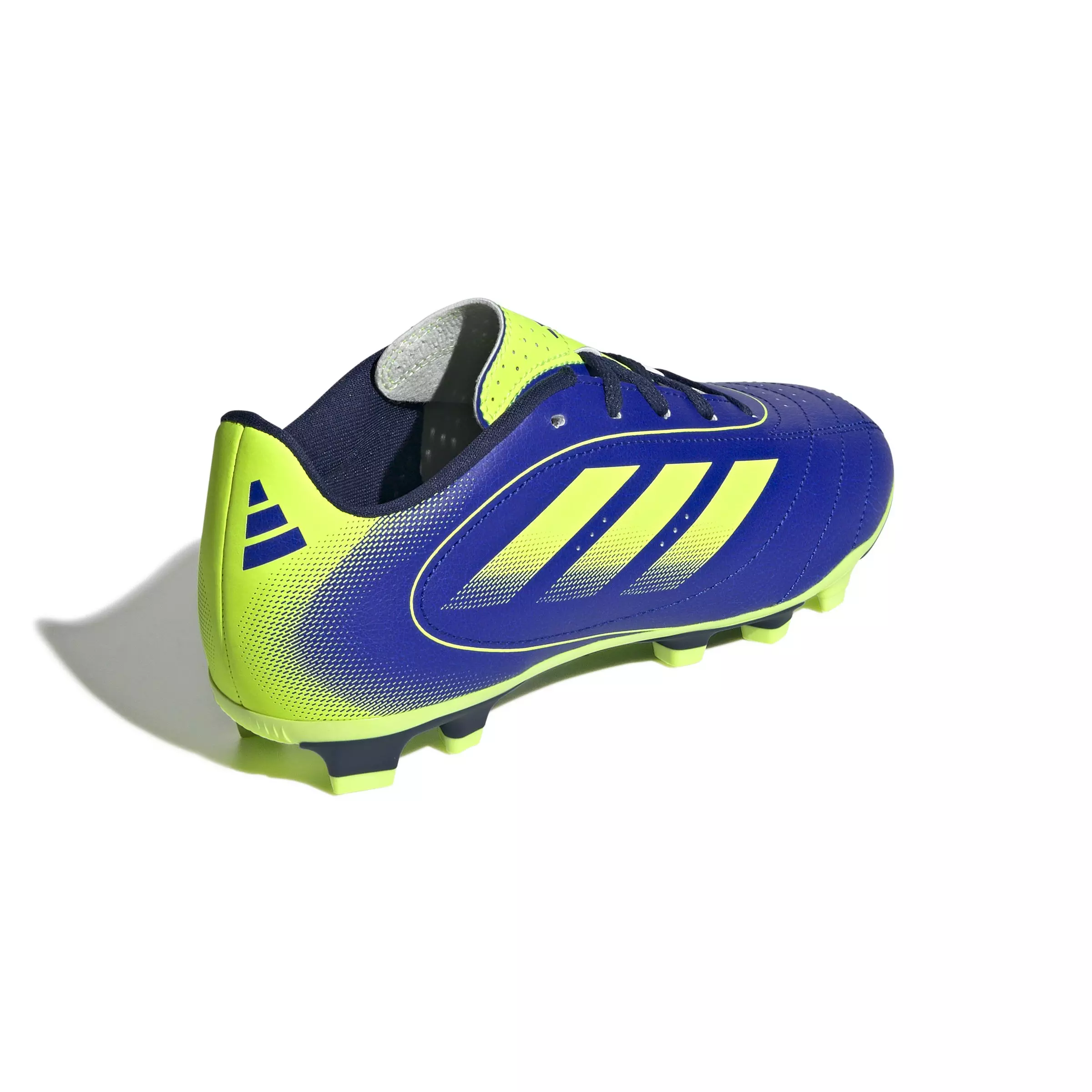 adidas Golleto IX FG/MG "Lucid Blue/Lucid Lemon/Dark Blue" Preschool Kids' Soccer Cleat - BLUE/YELLOW
