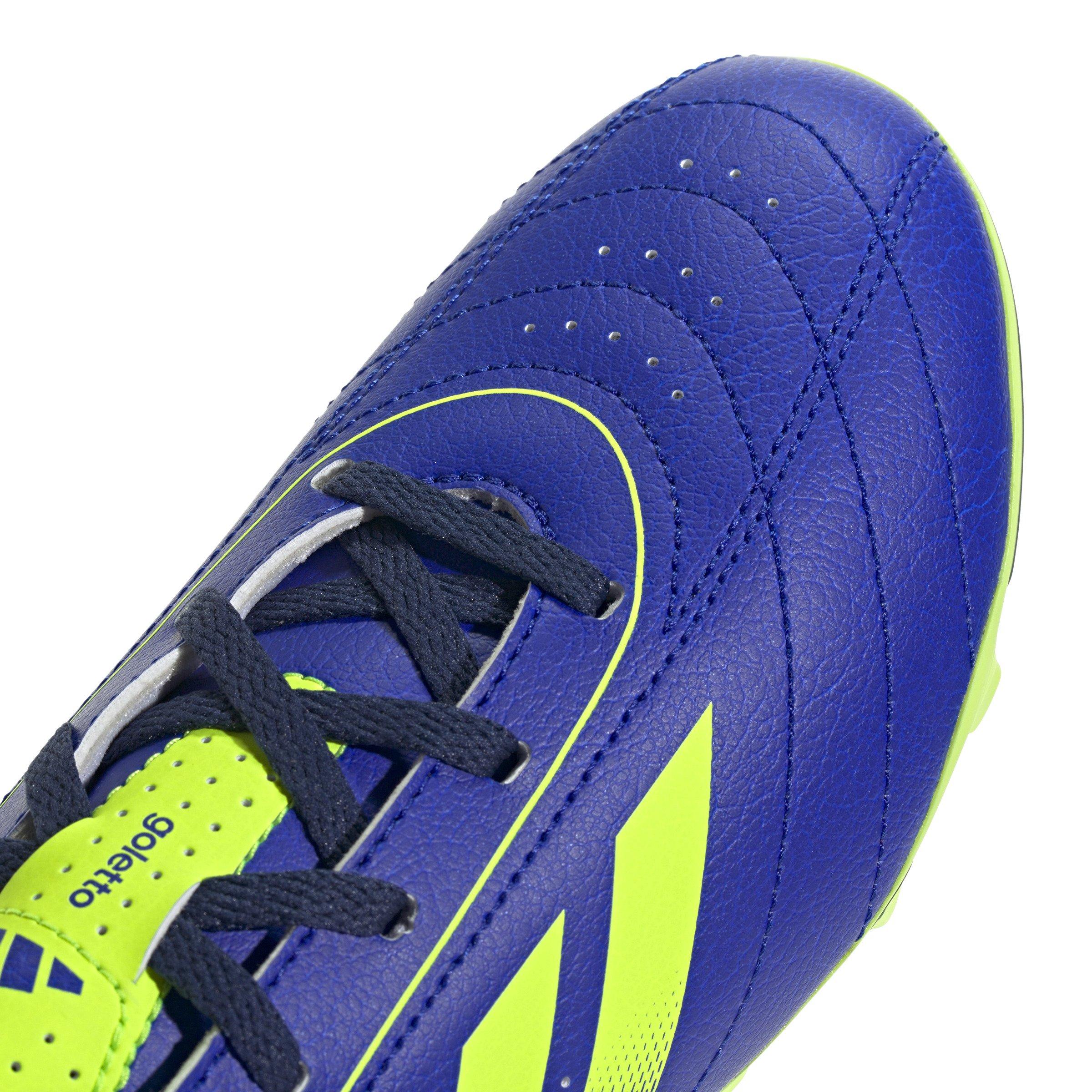 adidas Golleto IX FG/MG  Preschool Kids' "Lucid Blue/Lucid Lemon/Dark Blue" Soccer Cleat
